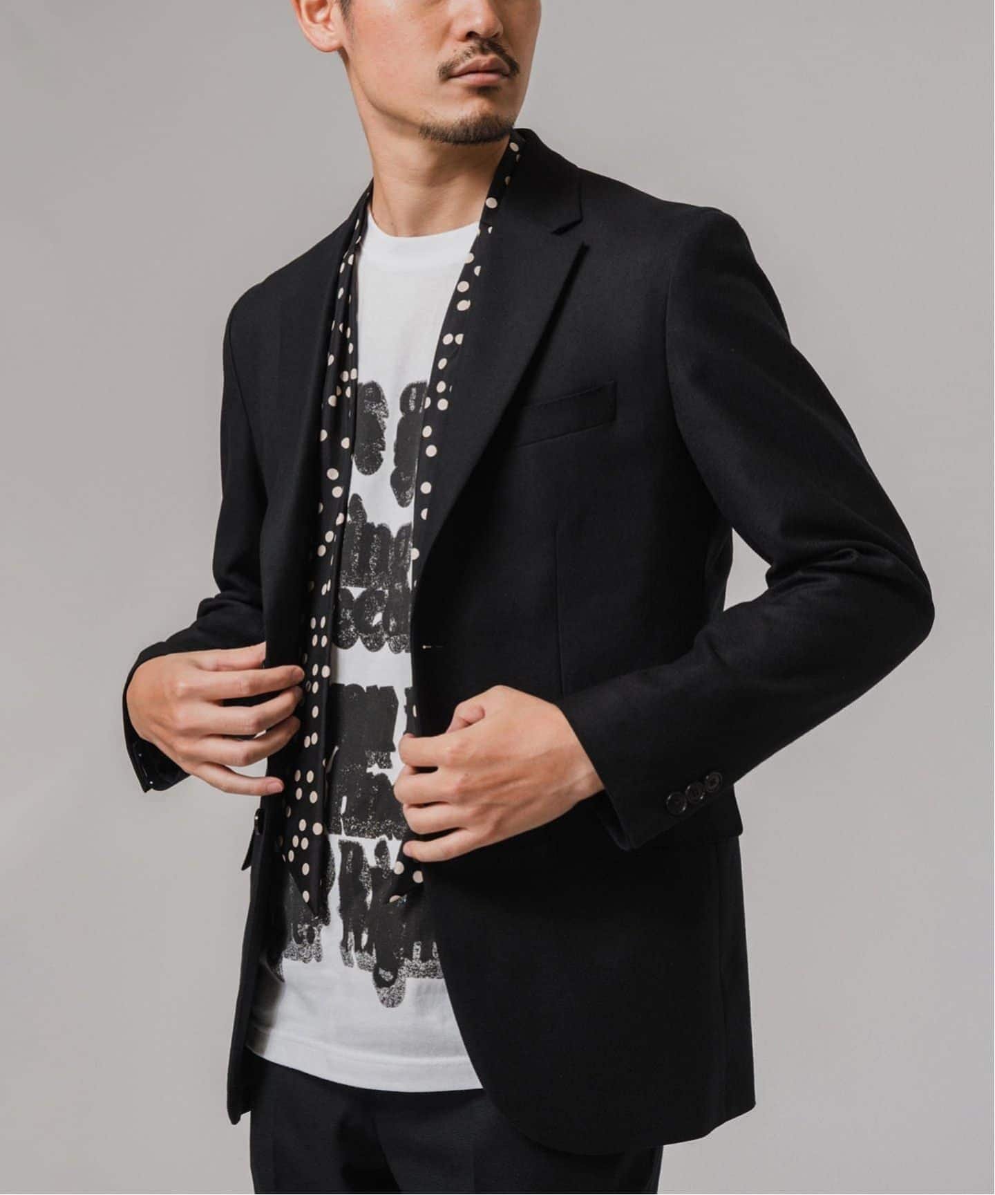 EDIFICE｜SUPER 120's ウールサキソニー 2ボタン ジャケット