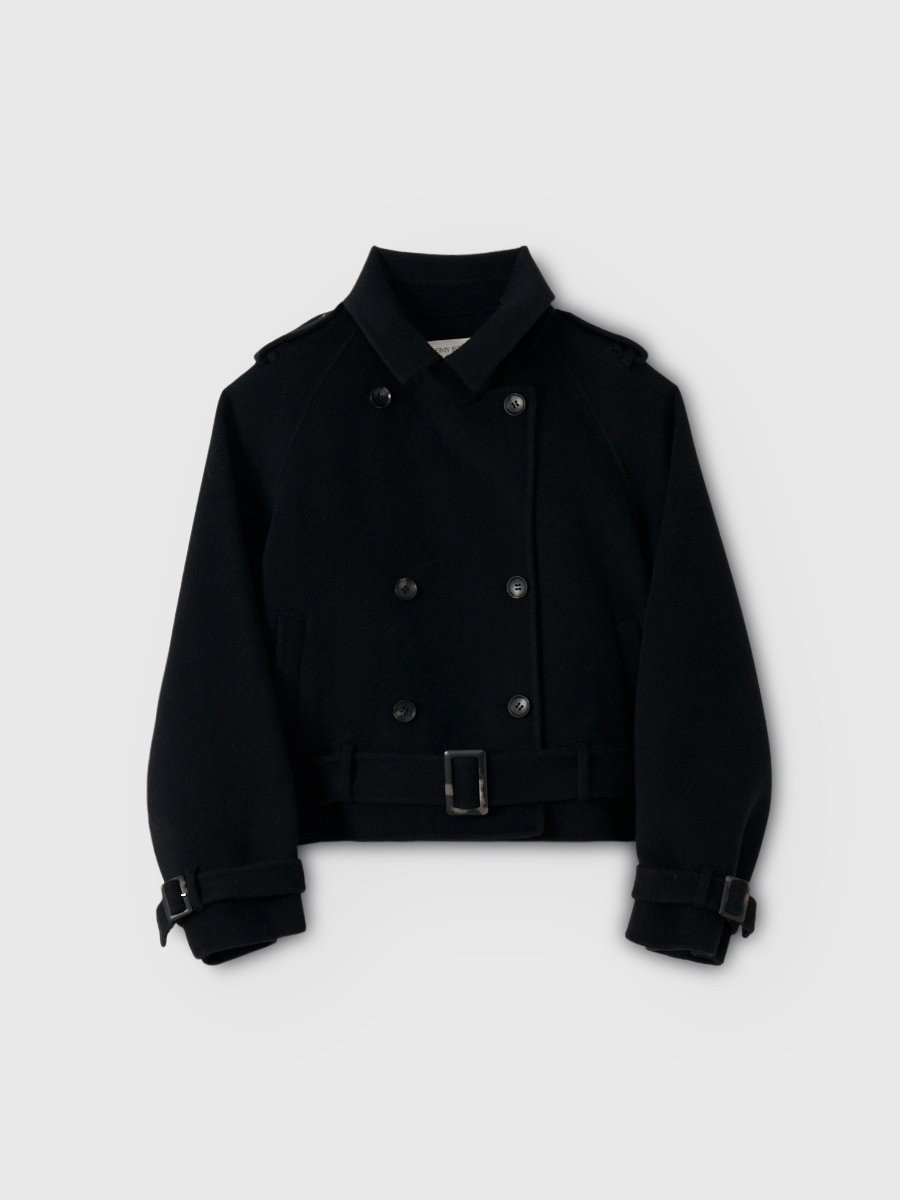 EIMY ISTOIRE｜ウールショートトレンチコート | Rakuten Fashion(楽天