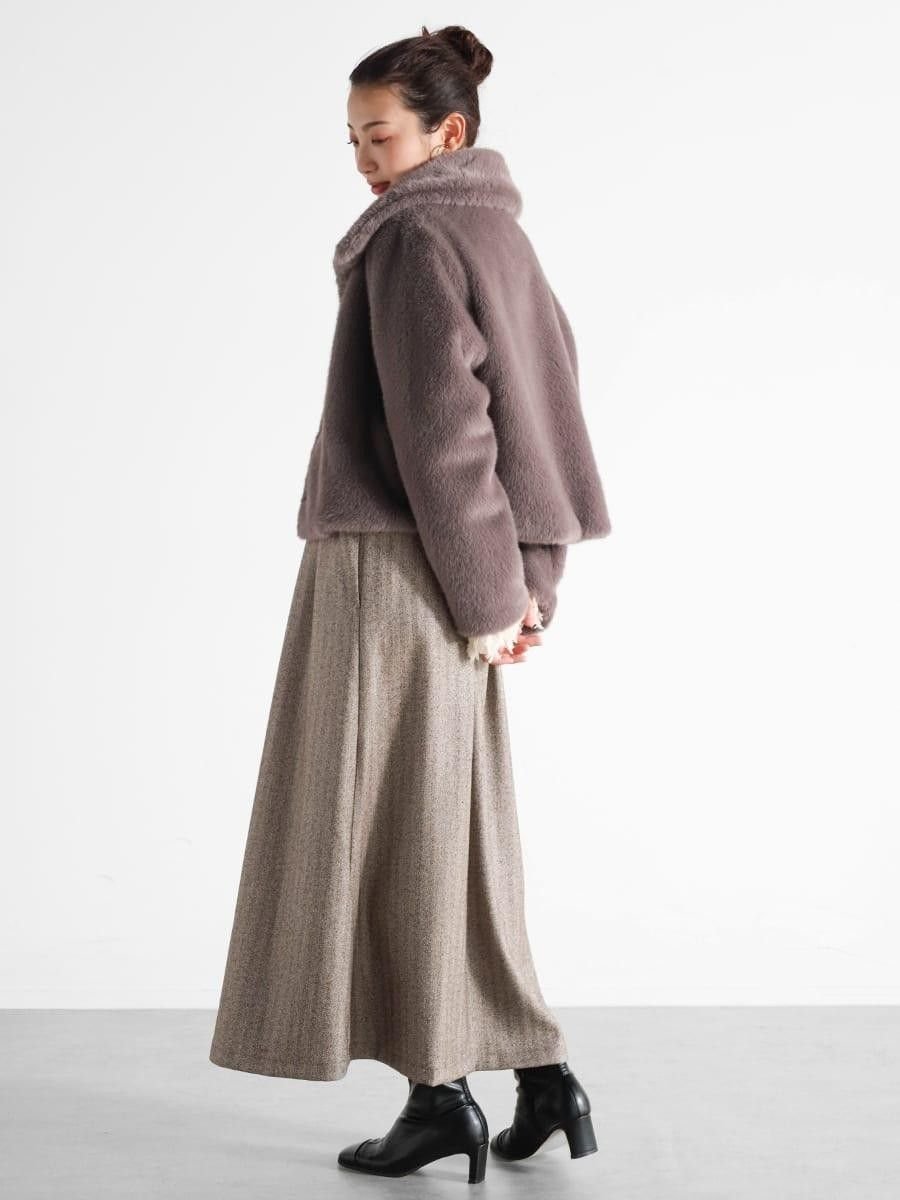 Vin｜フェイクファーショートコート | Rakuten Fashion(楽天