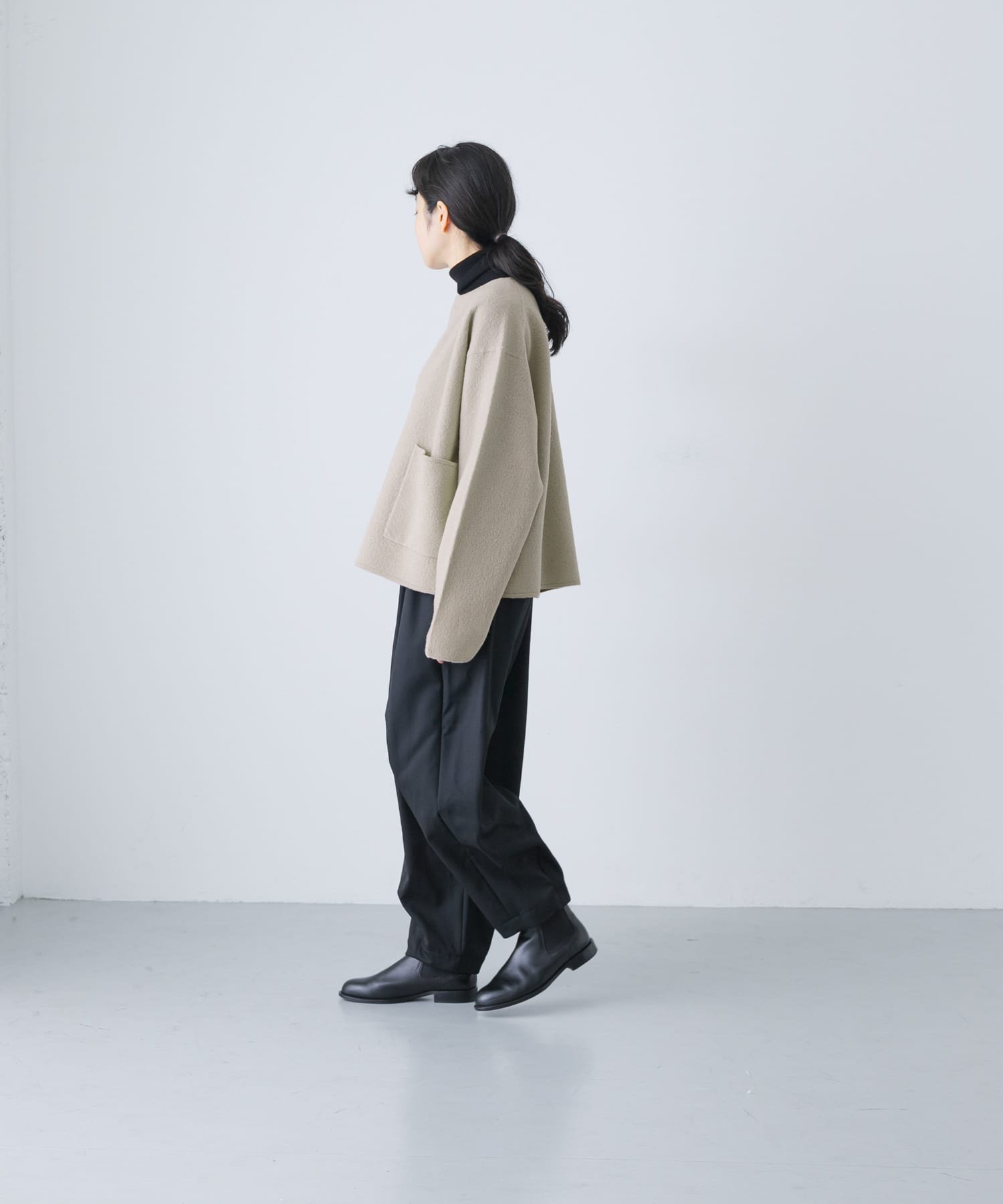 かぐれ｜圧縮ウールショートジャケット | Rakuten Fashion(楽天