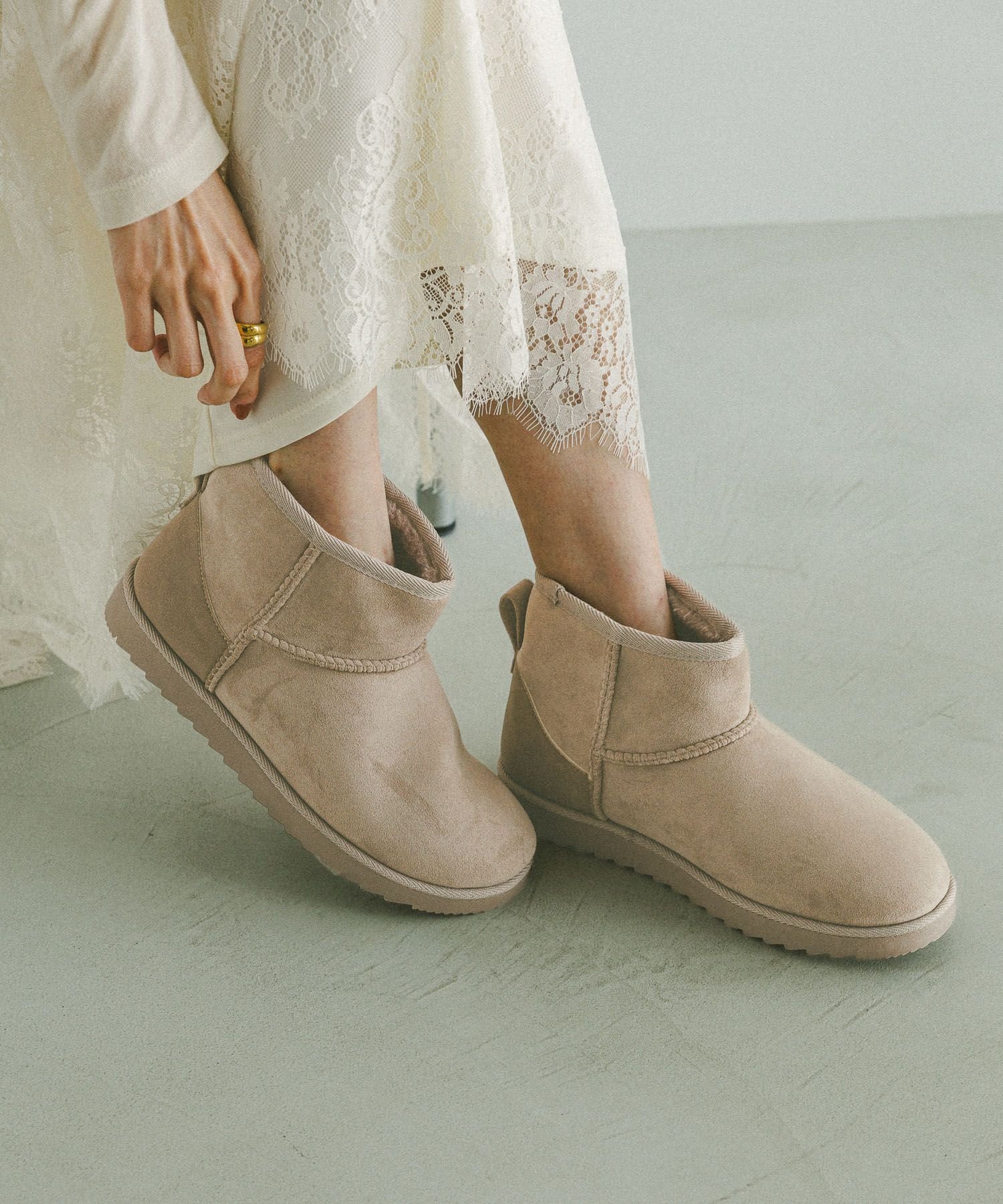 GLOBAL WORK｜ふわもこレインムートンブーツ/611136 | Rakuten Fashion