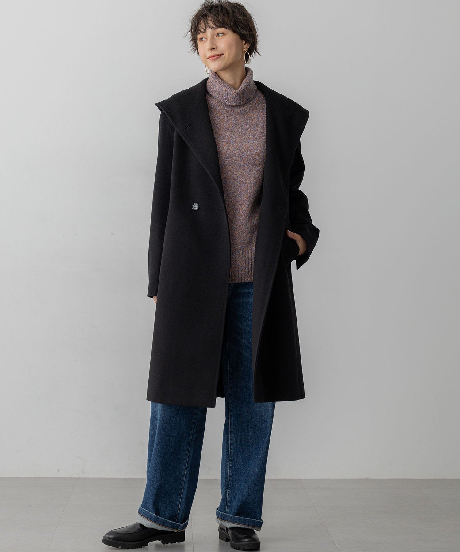 23区｜ウールカシミヤビーバー フーデット コート | Rakuten Fashion