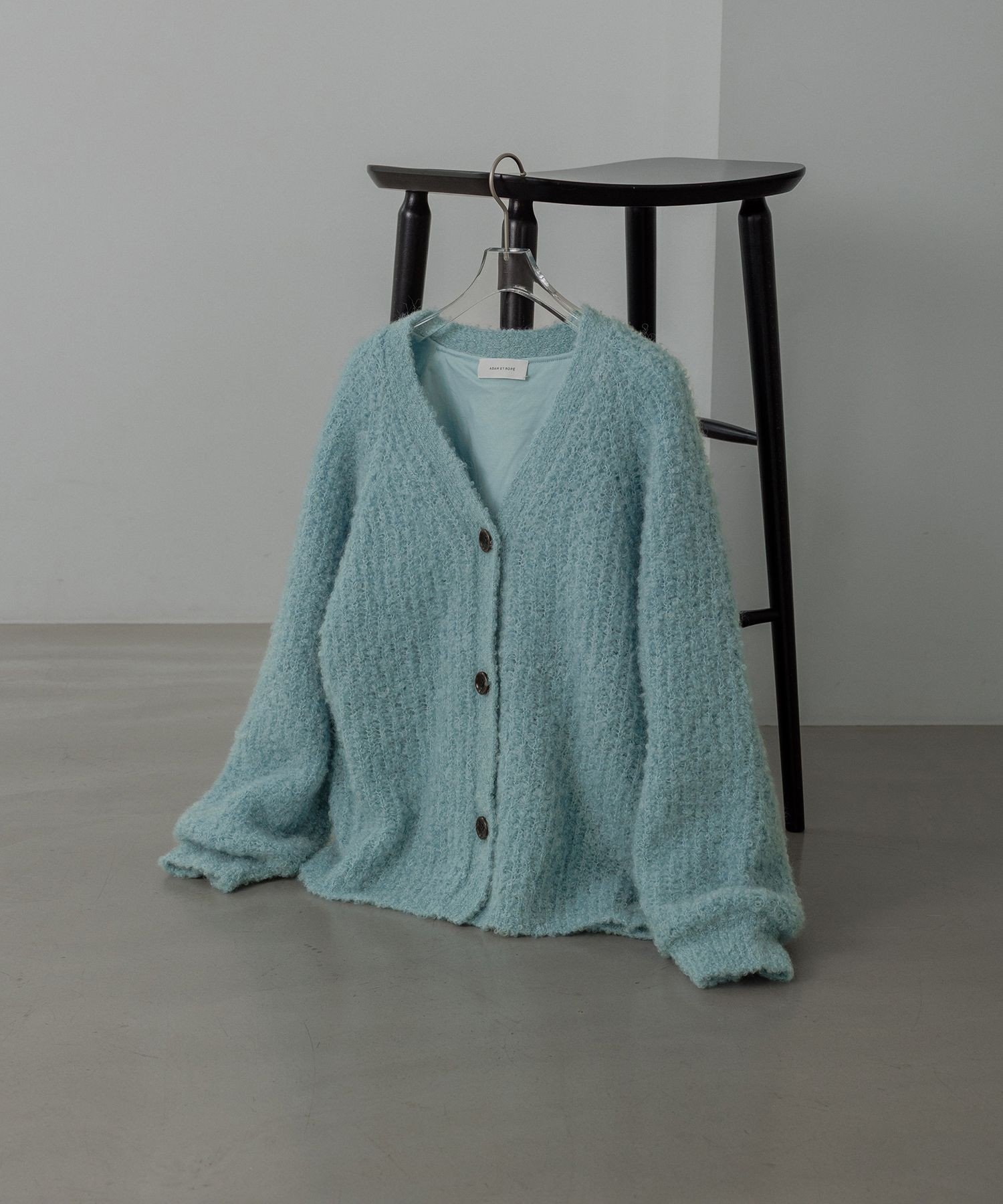 ADAM ET ROPE'｜モヘヤウールニットカーディガンブルゾン | Rakuten