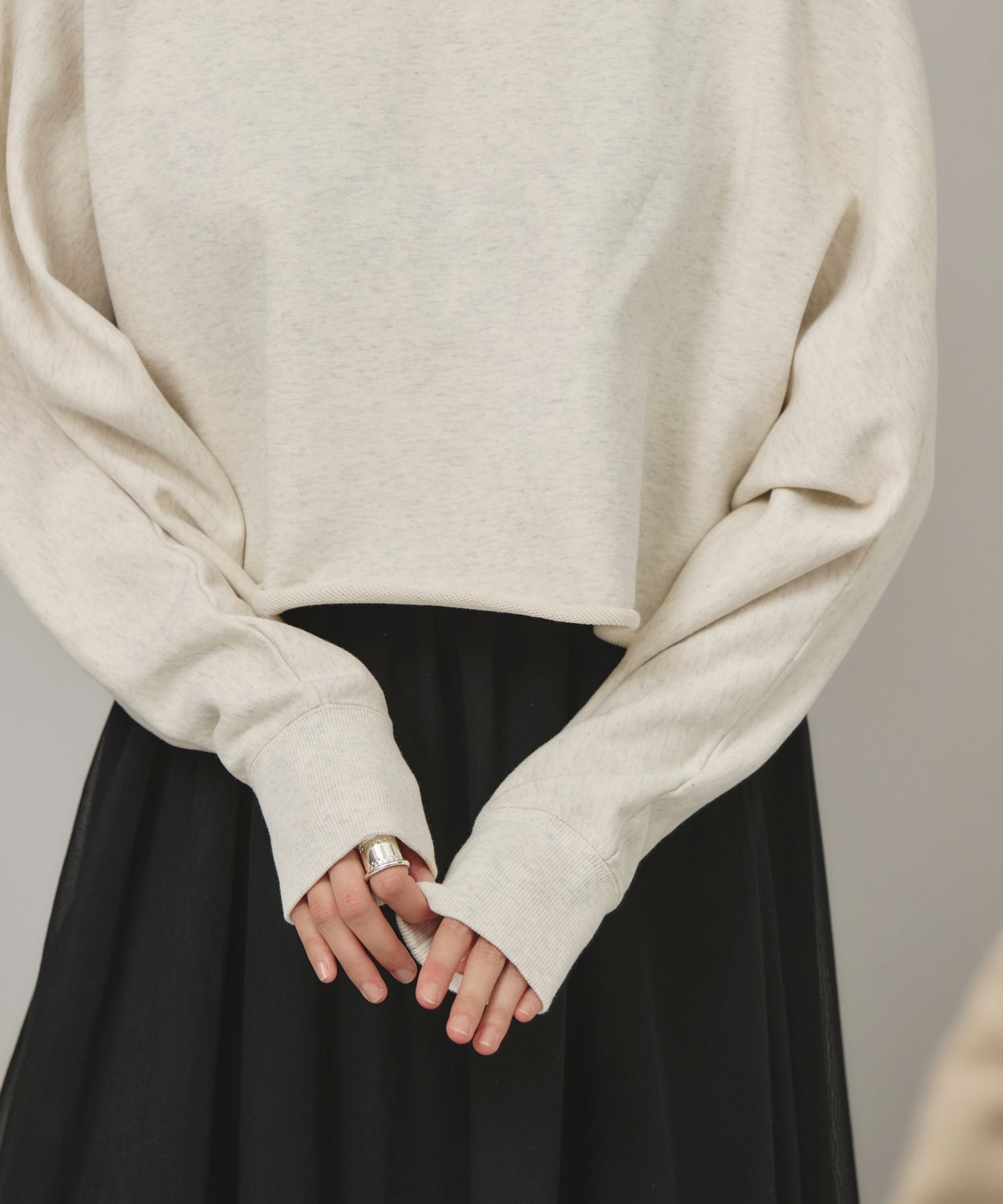 Curensology フレンチテリーショートプルオーバー　スウェット Curensology(カレンソロジー)｜〈&RC〉フレンチテリーショートプル