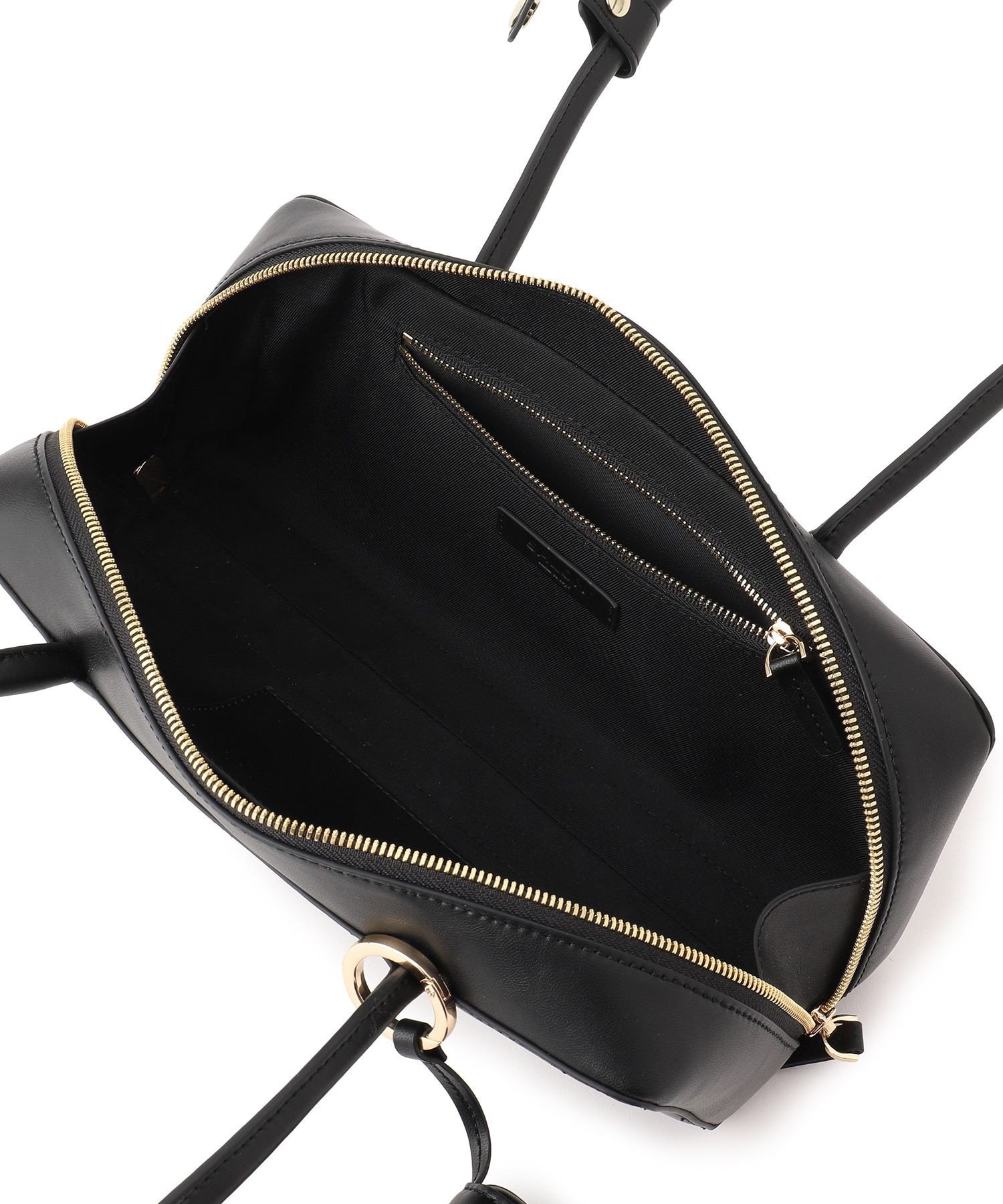 SALON adam et rope'｜ミニポーチ付きスプリットレザーワイドバッグ