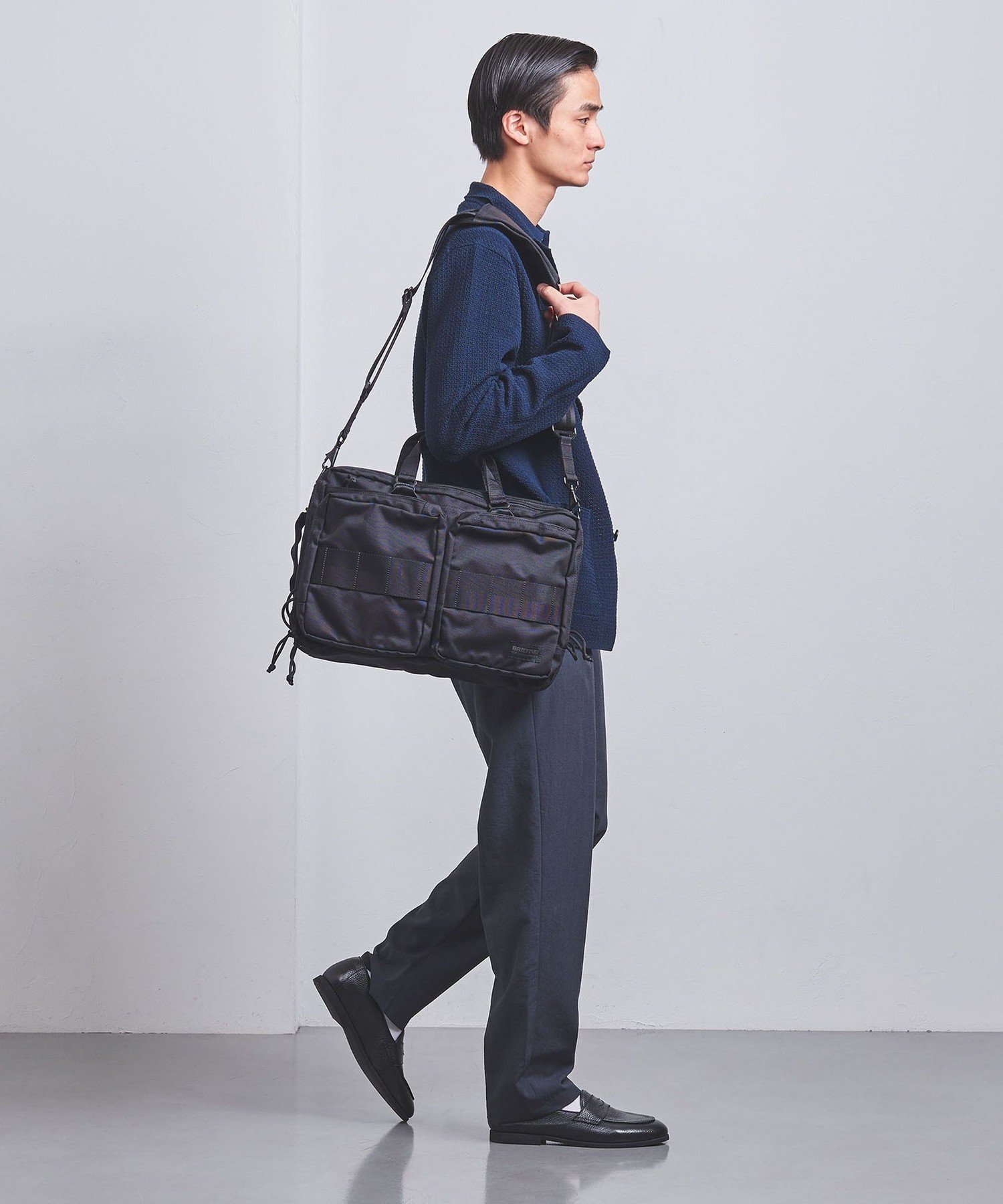 未使用 ユナイテッドアローズ 別注 ブリーフィング 3WAYブリーフケース 紺 別注】＜BRIEFING＞A4 3WAY/ブリーフケース