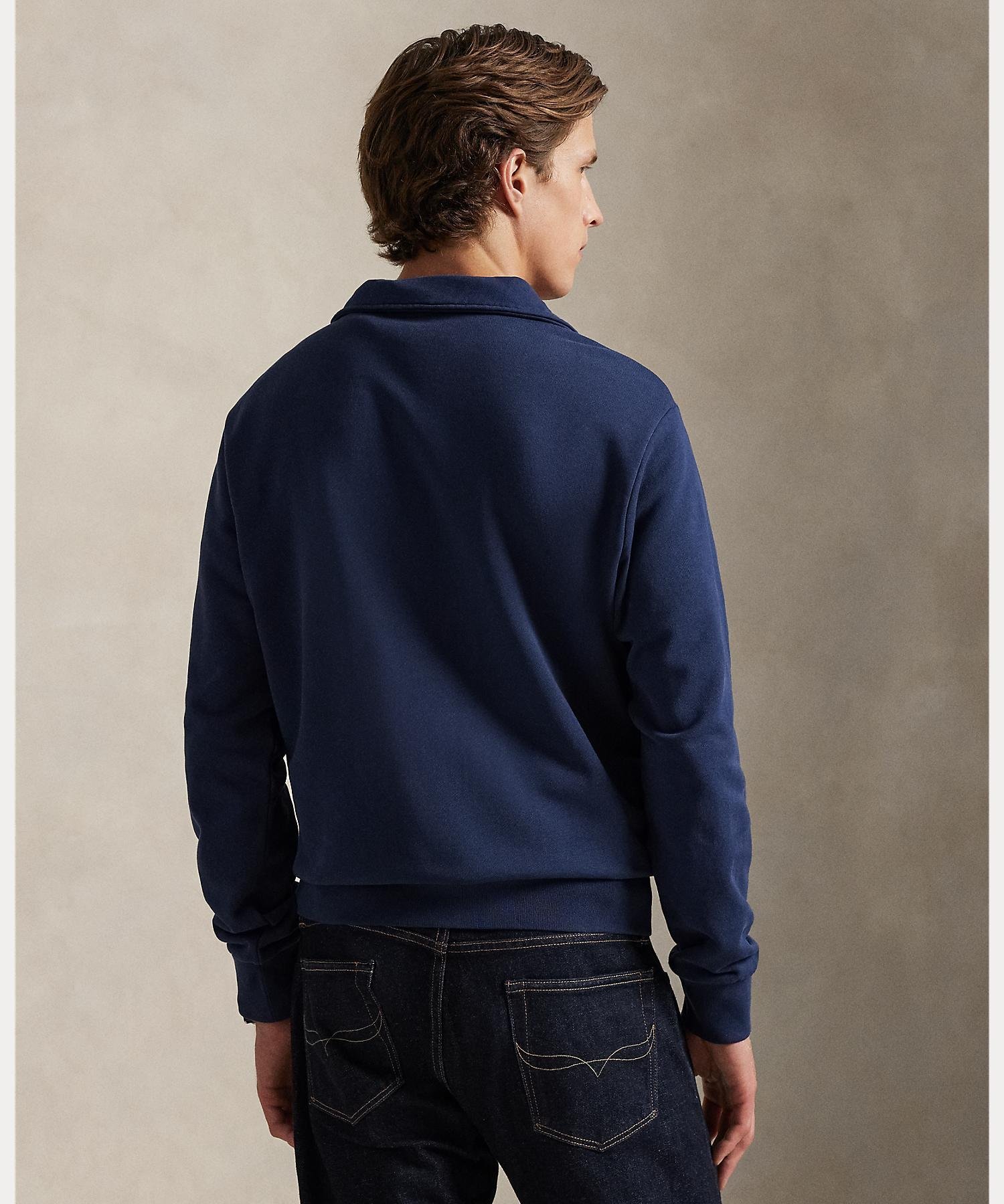 RALPH LAUREN｜ロゴバック フリース クォータージップ スウェット