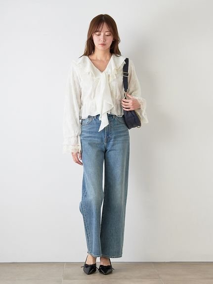 SNIDEL｜Sustainableバリエーションフリルブラウス | Rakuten Fashion