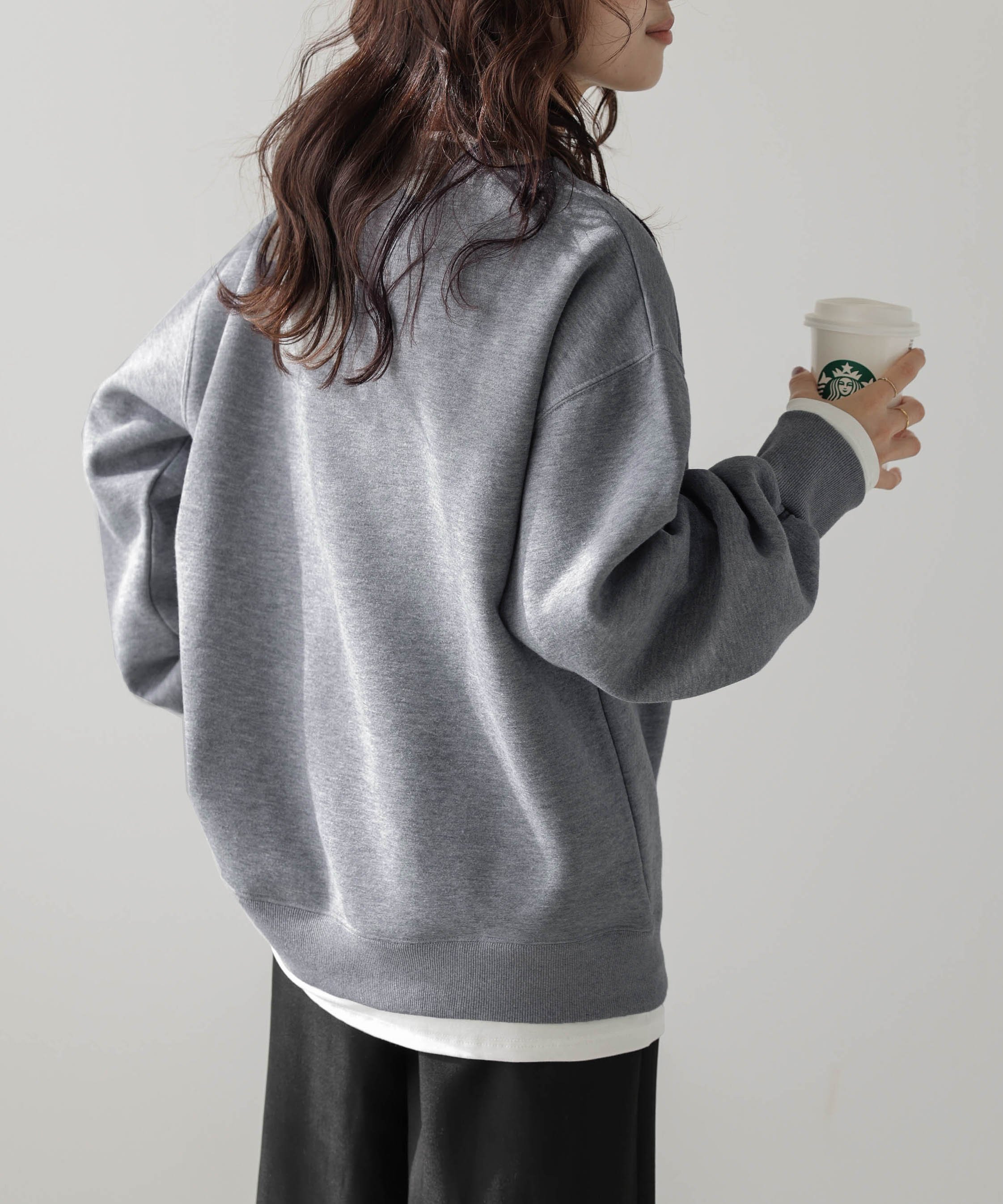 Lajour｜裏起毛 レイヤード風スウェットプルオーバー | Rakuten