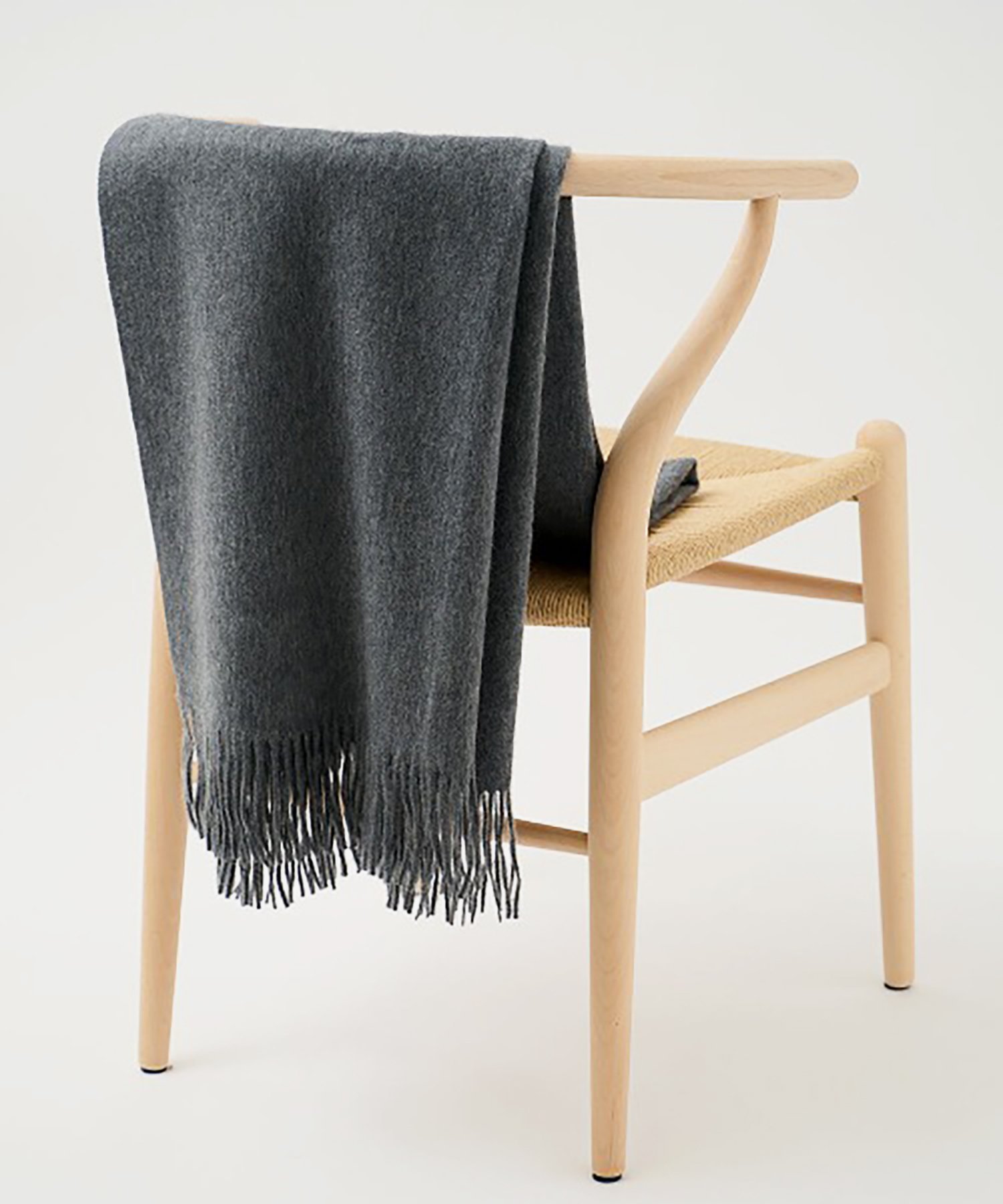 SETUP7｜elegancese/solid wave ピュアカシミヤ100% マフラー ストール