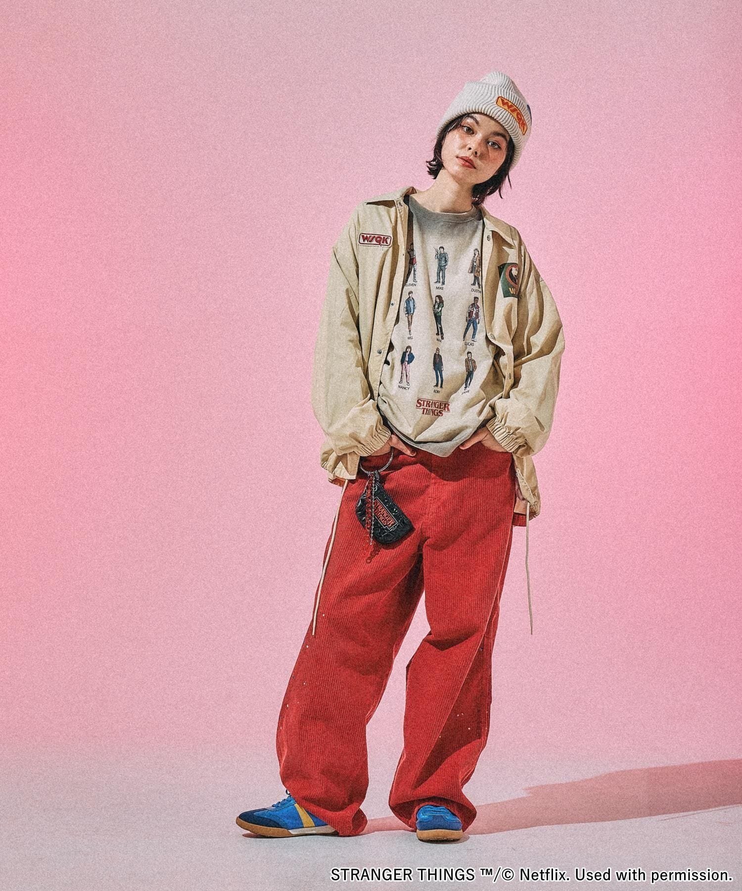 niko and ｜【STRANGER THINGS】コラボ スプレーアソートロングT