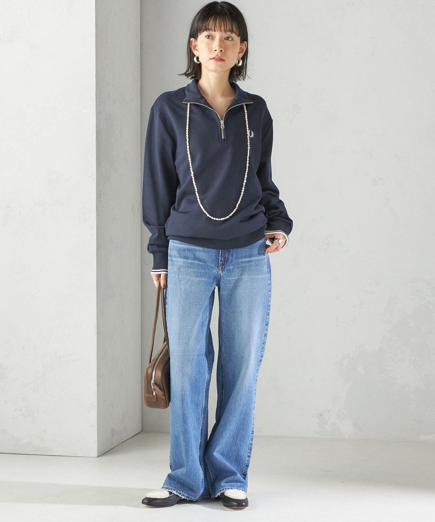 SHIPS｜FRED PERRY: M3574 HALF ZIP SHIRT | Rakuten Fashion(楽天