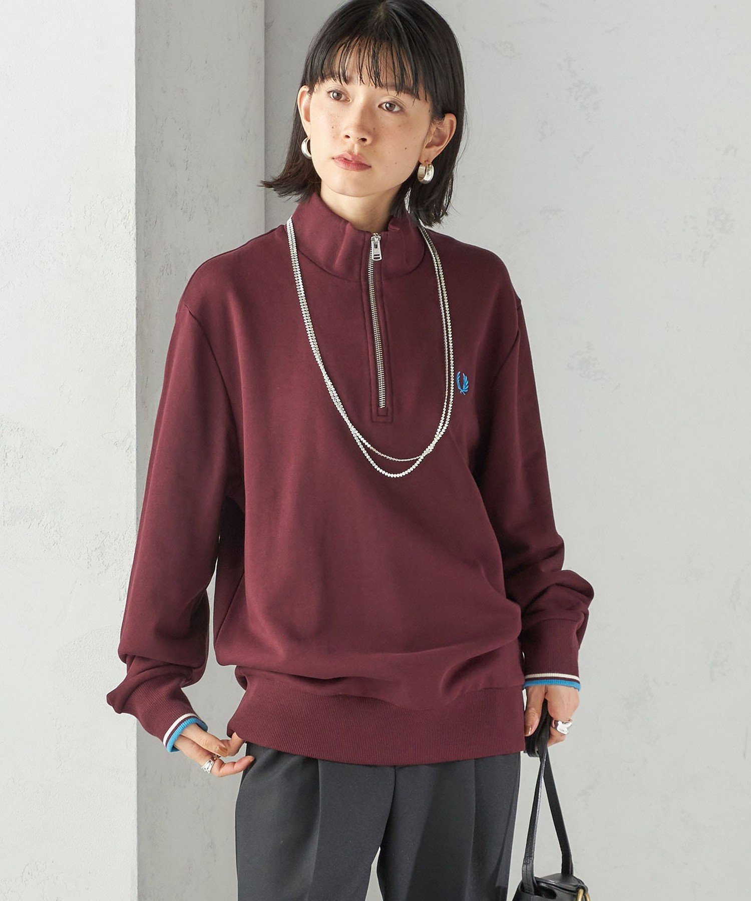 SHIPS｜FRED PERRY: M3574 HALF ZIP SHIRT | Rakuten Fashion(楽天
