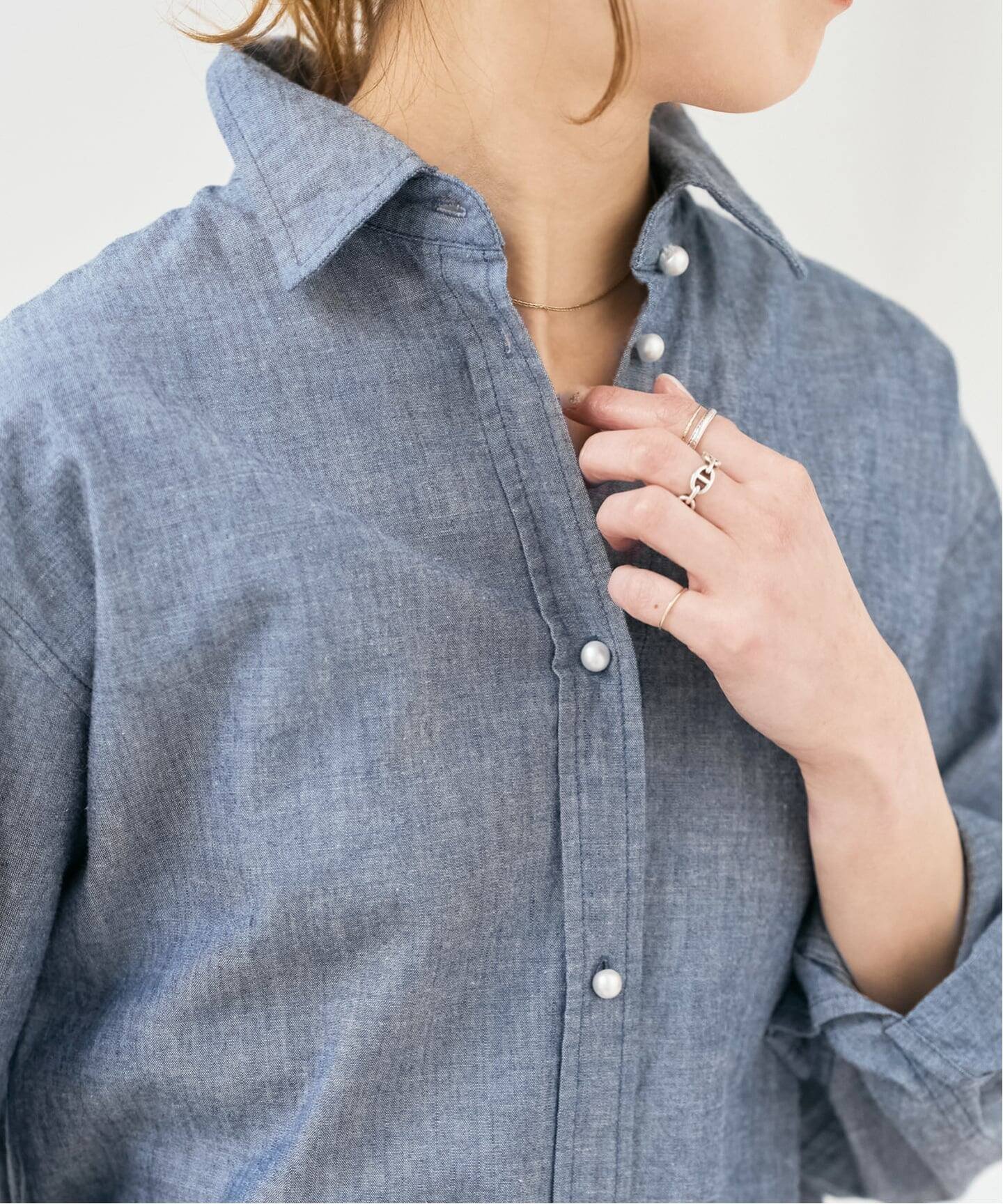 Spick & Span｜コットンパールボタンシャツ | Rakuten Fashion(楽天