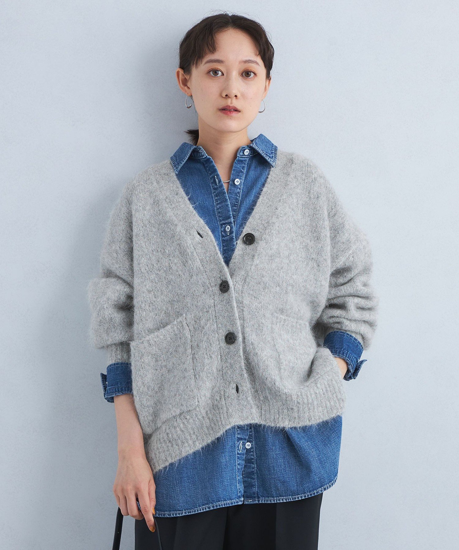 UNITED ARROWS LTD. OUTLET｜アルパカシャギー Vネックカーディガン