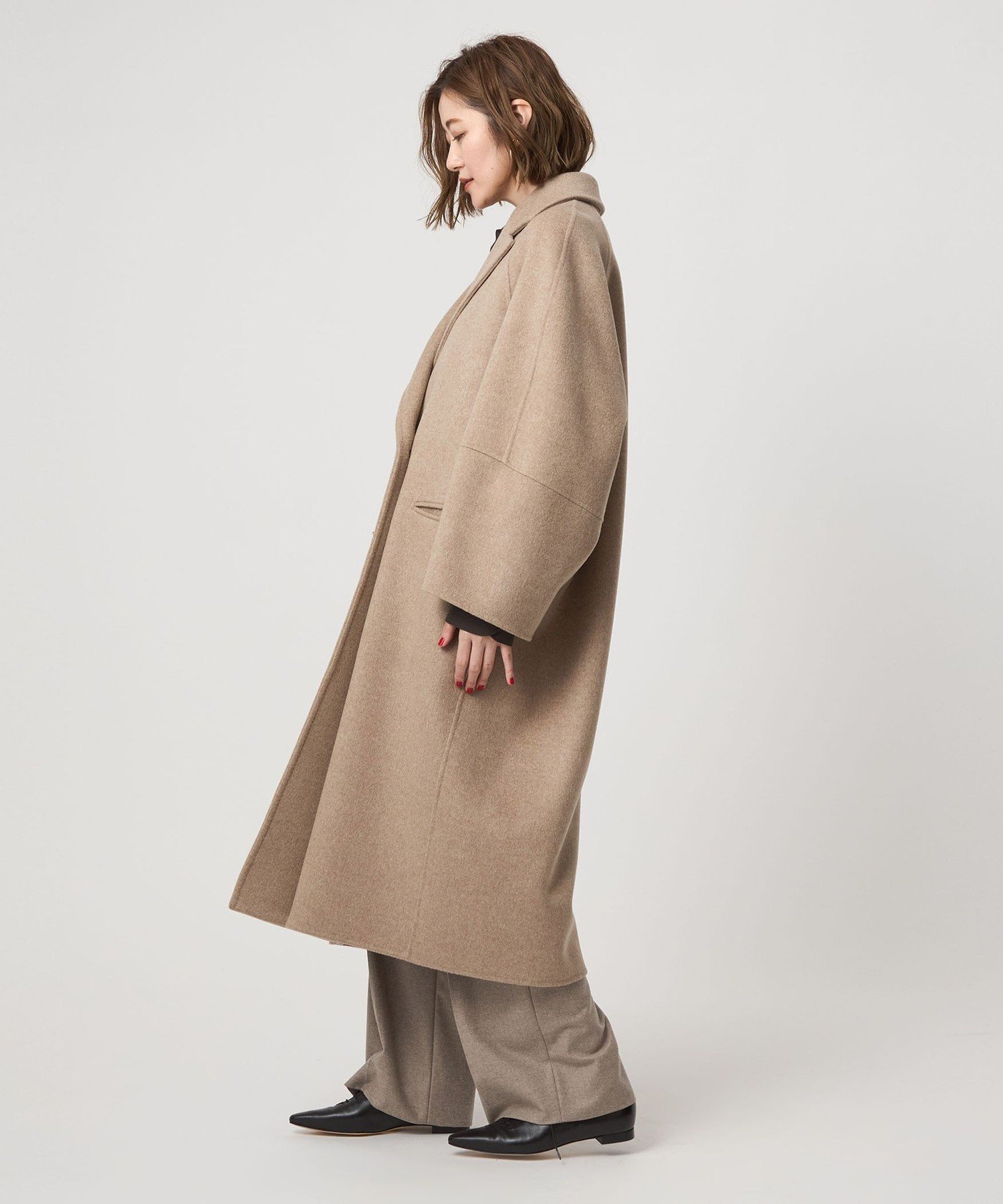 ＜conte＞リバー ストールコート ベージュ UNITED ARROWS｜<conte>リバー ストールコート | Rakuten Fashion(楽天