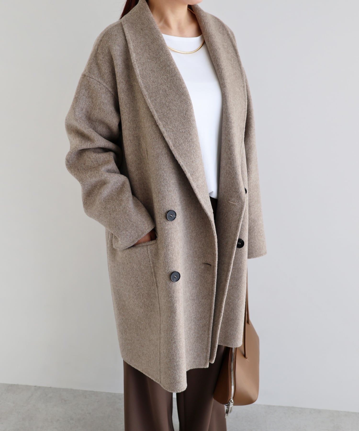 andme｜リバー ダブルコート evernavy エバーネイビー | Rakuten