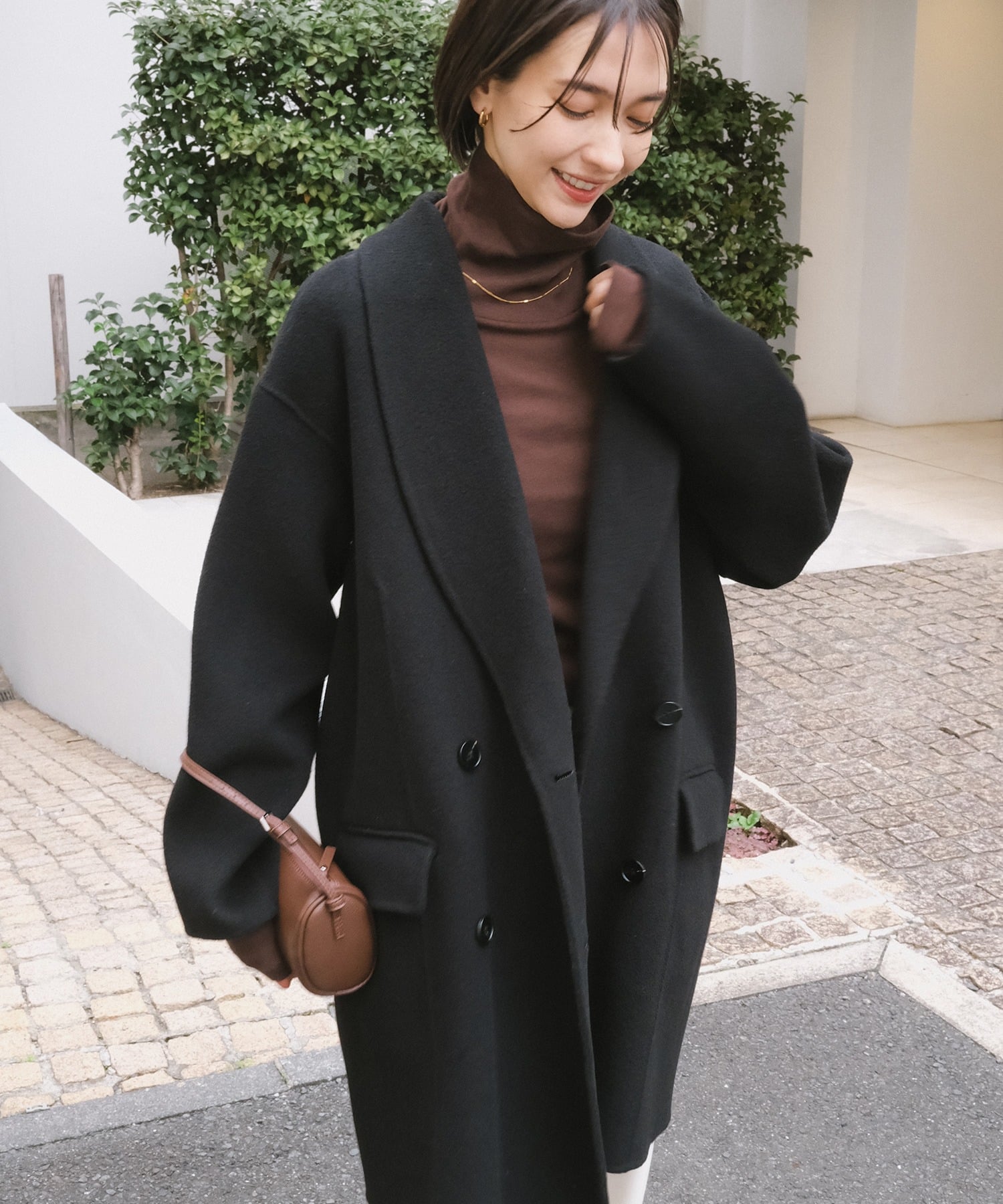 andme｜リバー ダブルコート evernavy エバーネイビー | Rakuten