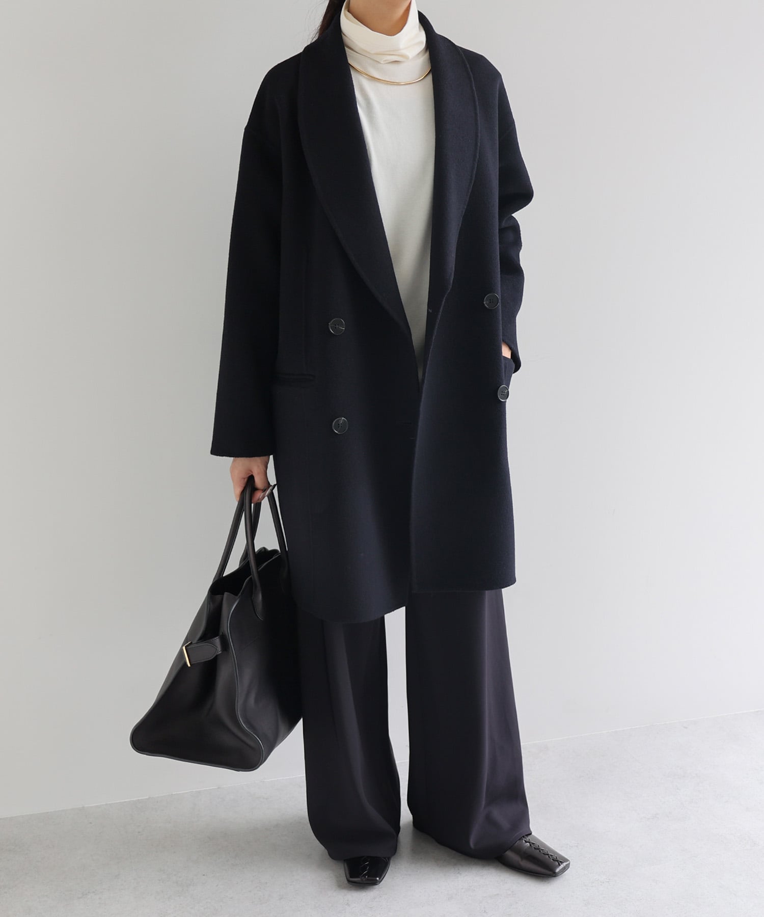 andme｜リバー ダブルコート evernavy エバーネイビー | Rakuten