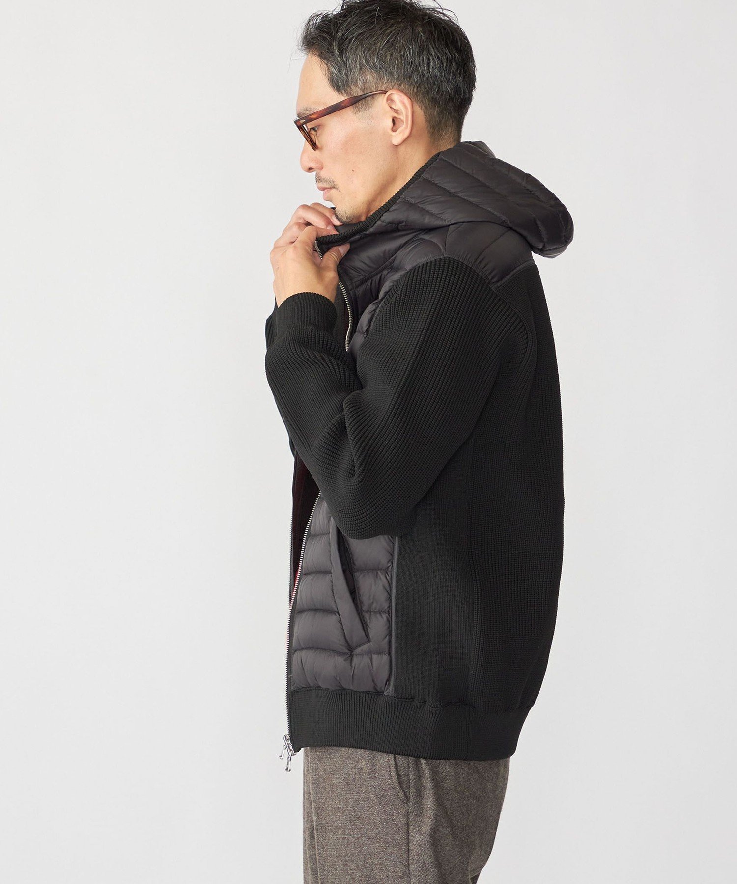 SHIPS｜SHIPS: ニット ドッキング ダウン ブルゾン | Rakuten Fashion