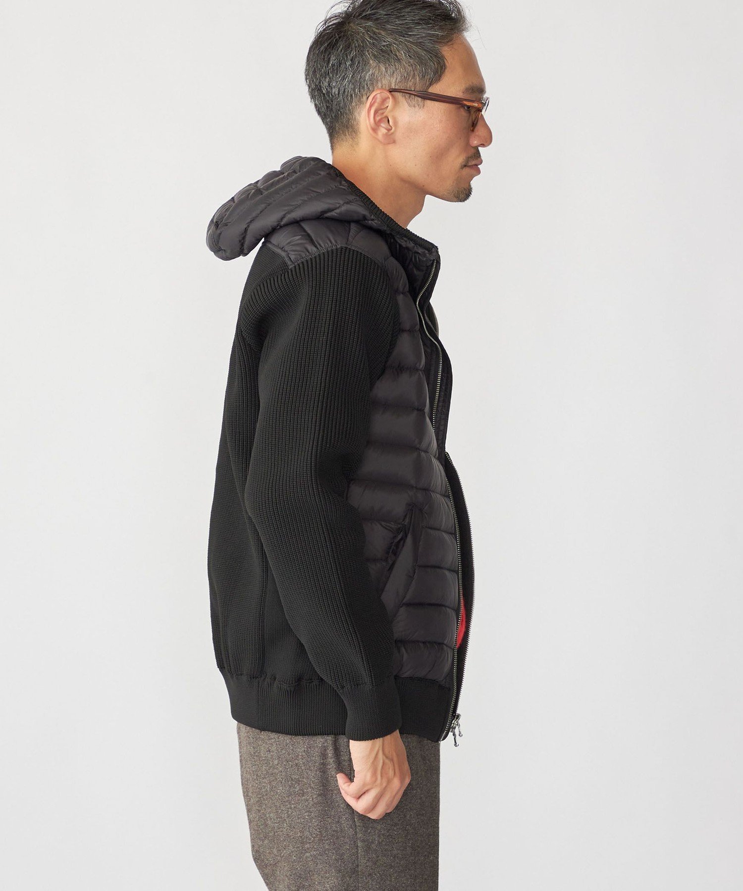 SHIPS｜SHIPS: ニット ドッキング ダウン ブルゾン | Rakuten Fashion