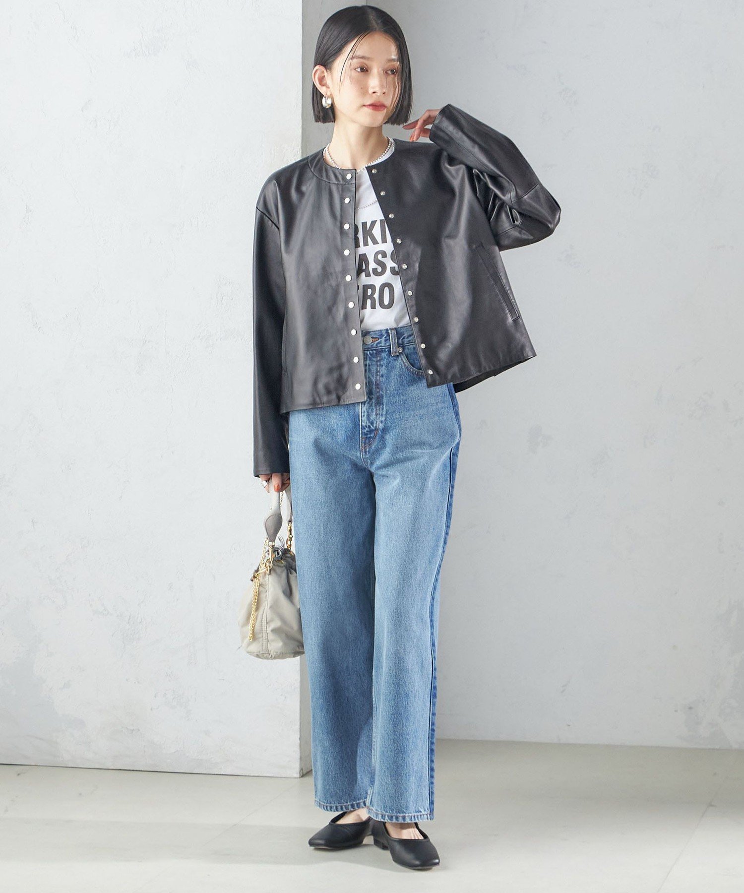 SHIPS｜SHEEP レザー ノーカラー ブルゾン | Rakuten Fashion(楽天