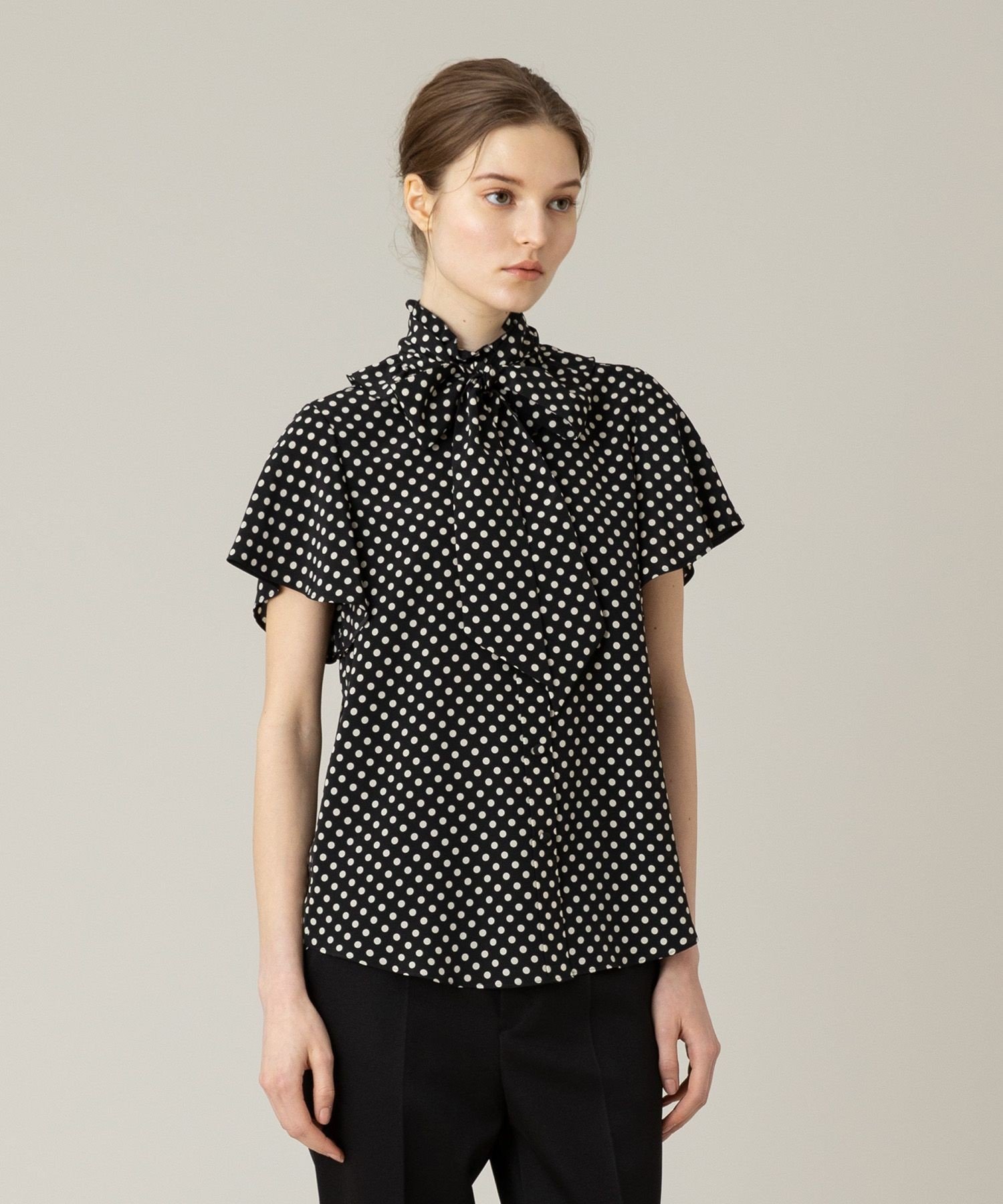 allureville｜◇【LOULOU WILLOUGHBY】デシンドットフレアスリーブ