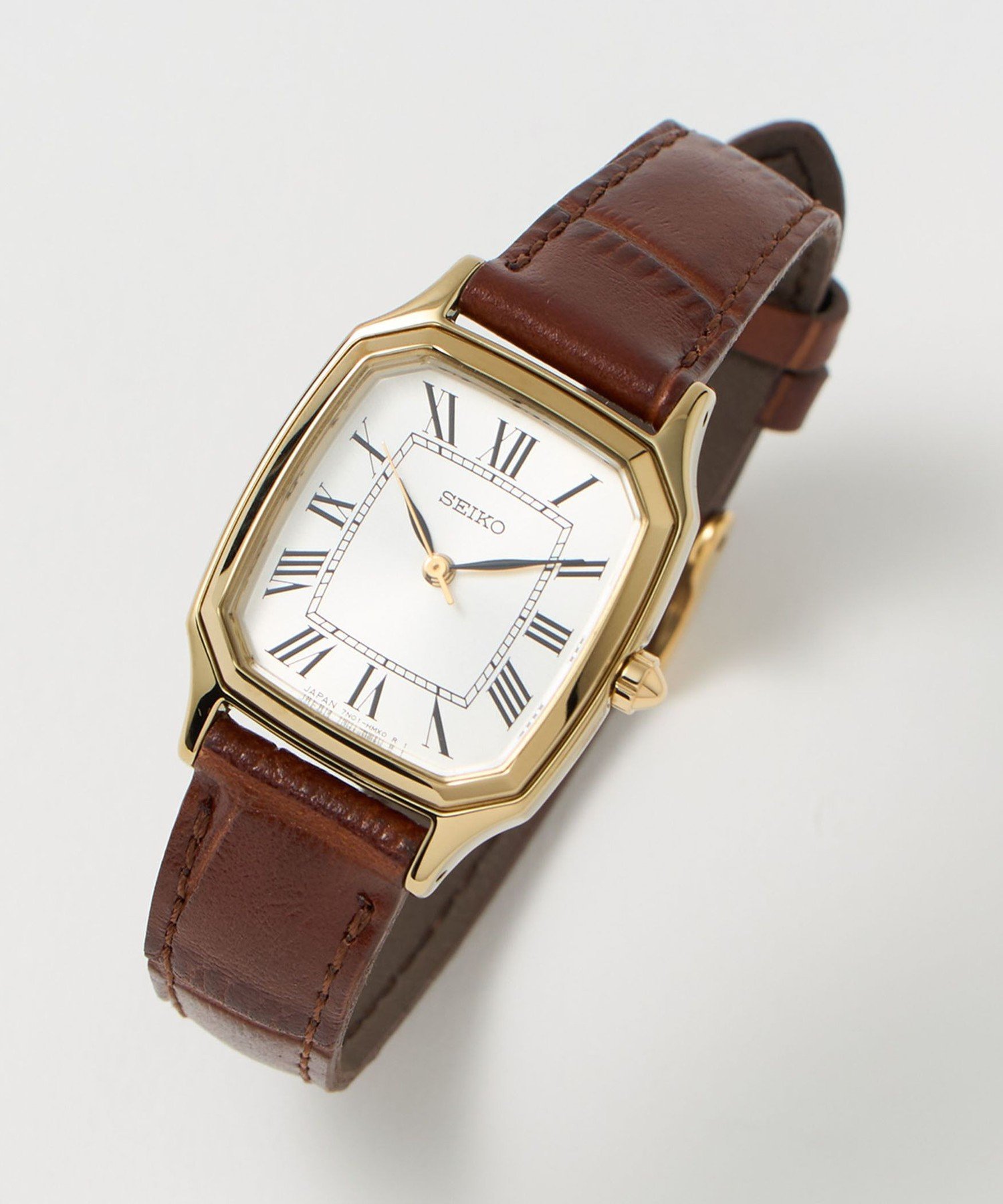 nonUNITED ARROWS 【別注】＜SEIKO＞スクエア レザー SEIKO（セイコー） 腕時計 「別注」「SEIKO」スクエア レザー 腕時計2