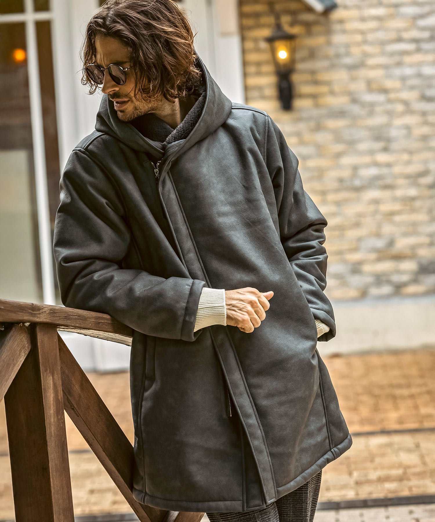 SHIFFON｜JH junhashimoto マイクロスウェードラップコート | Rakuten