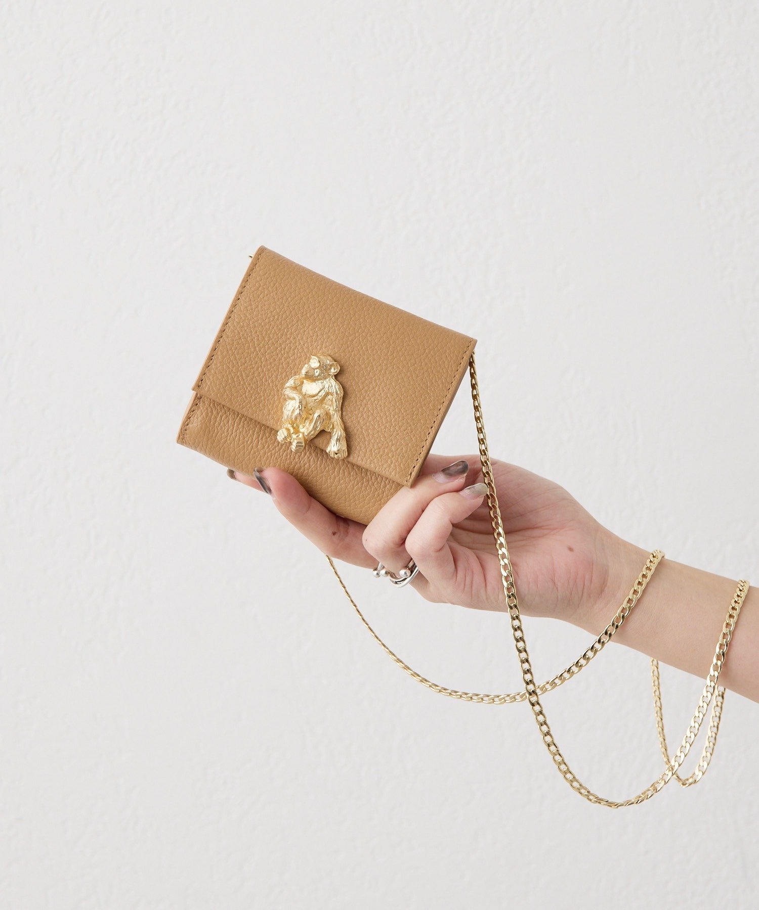 ear PAPILLONNER｜《本革》フラップマイクロショルダーバッグ