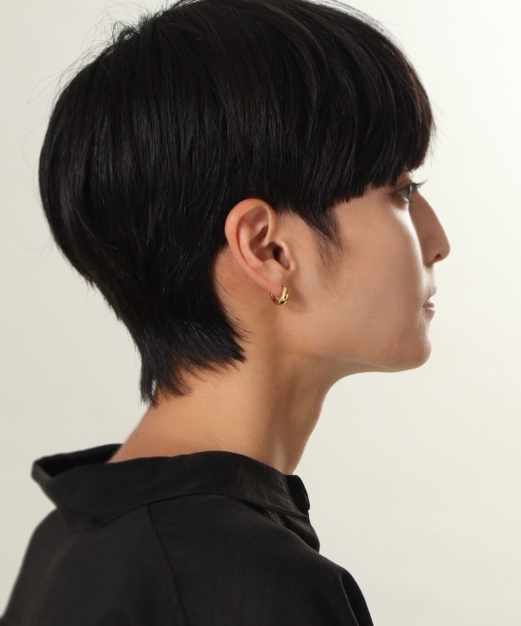 COCOSHNIK ONKITSCH｜シルバー ハギーフープ マーキスピアス GP