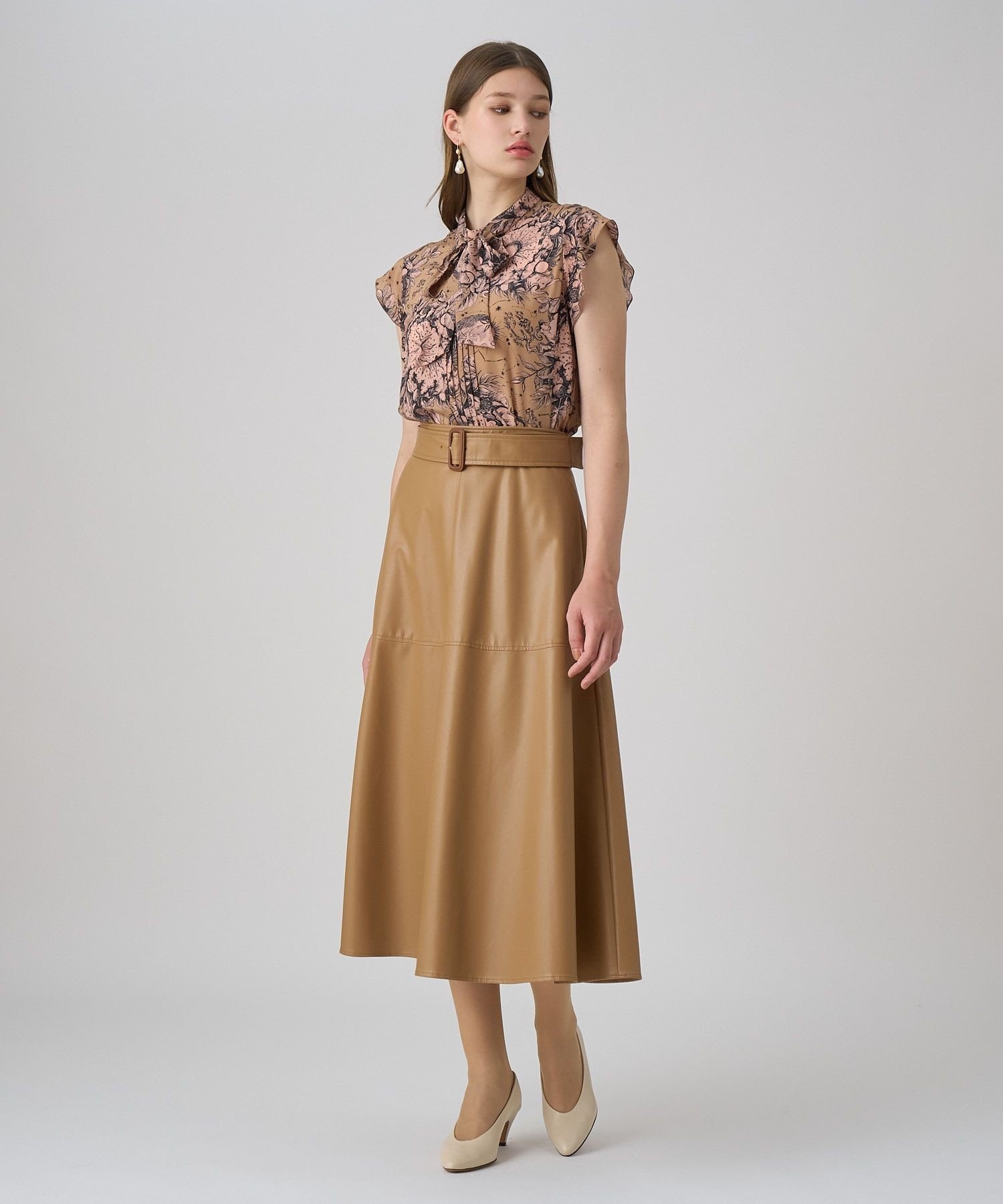 ANAYI｜コンスティレーションプリントボウタイブラウス | Rakuten