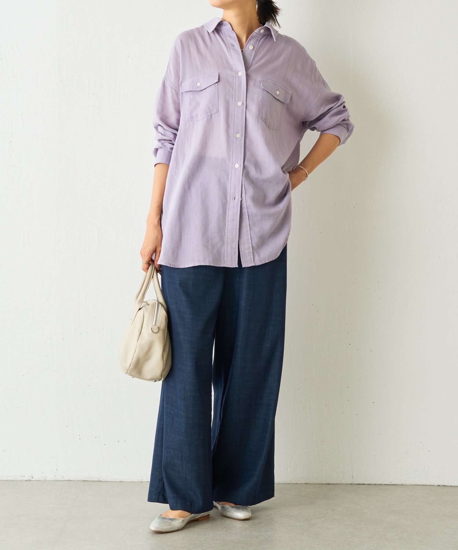 BEARDSLEY｜シフォンデニムシャツ | Rakuten Fashion(楽天ファッション