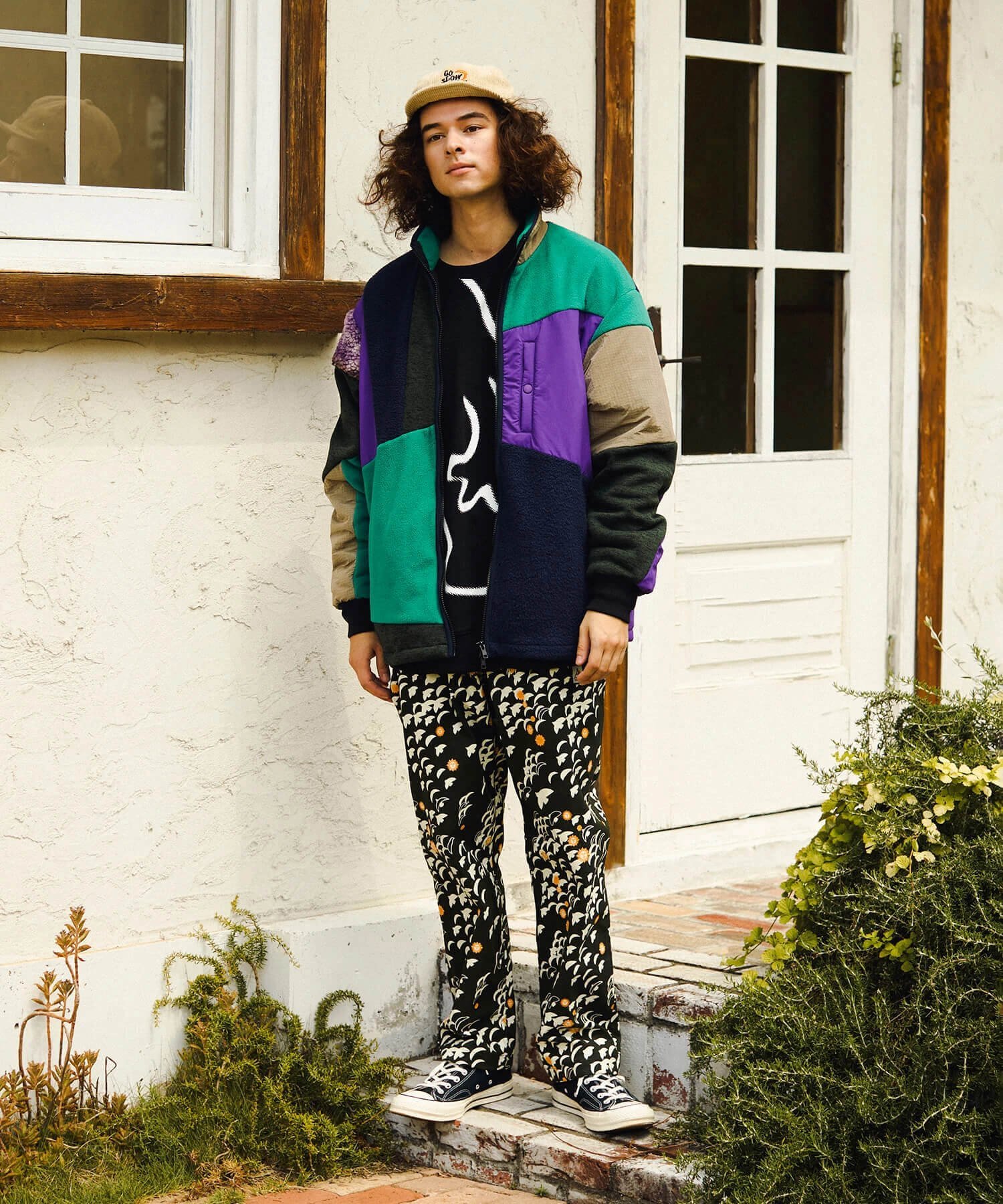 go slow caravan｜色々パッチワークフィールドブルゾン (MENS/WOMENS