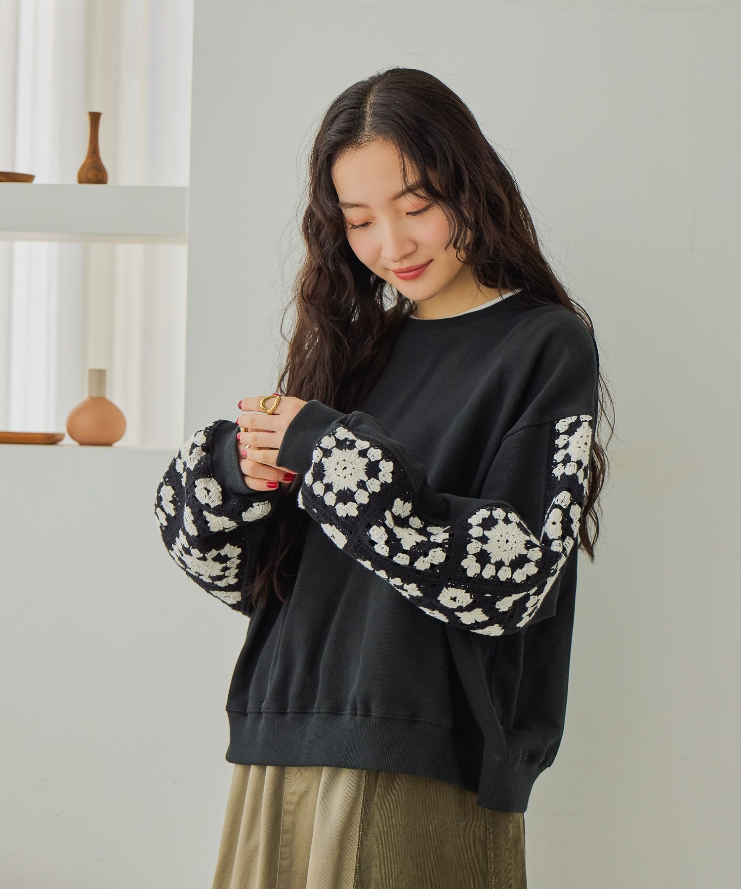 niko and ｜クロシェコンビプルオーバー | Rakuten Fashion(楽天