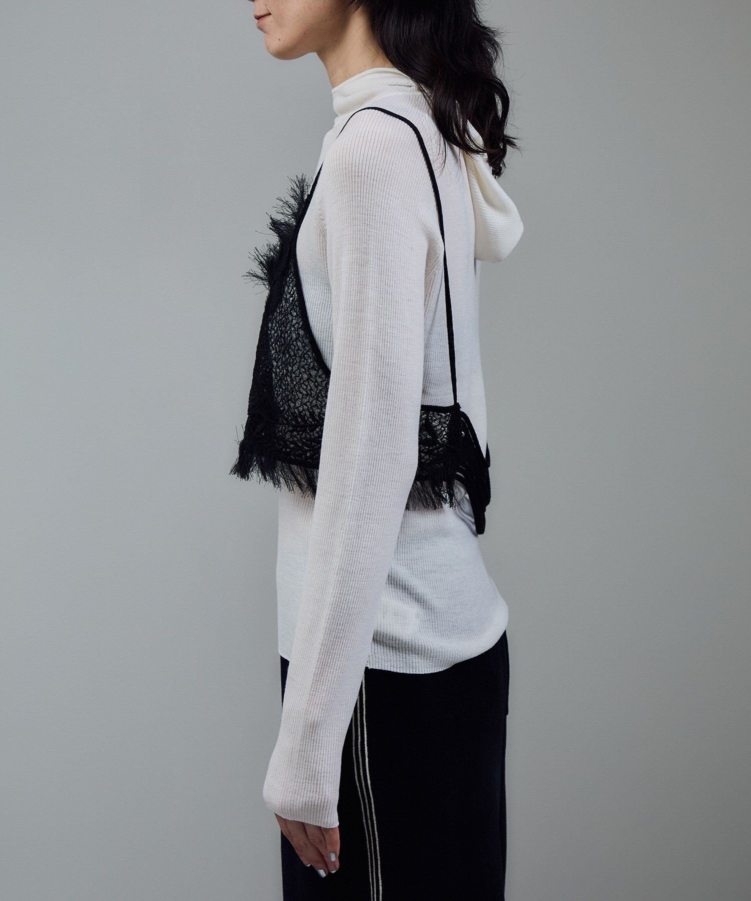 SALON adam et rope'｜レースシアーキャミソール[セットアップ対応