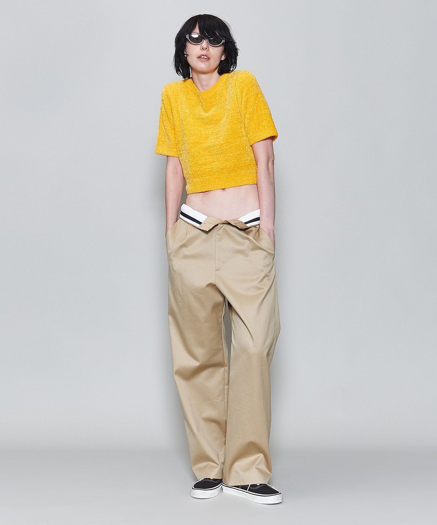 6(ROKU)コットン チノ パンツ　36 6(ROKU)＞コットン チノ パンツ ブラック