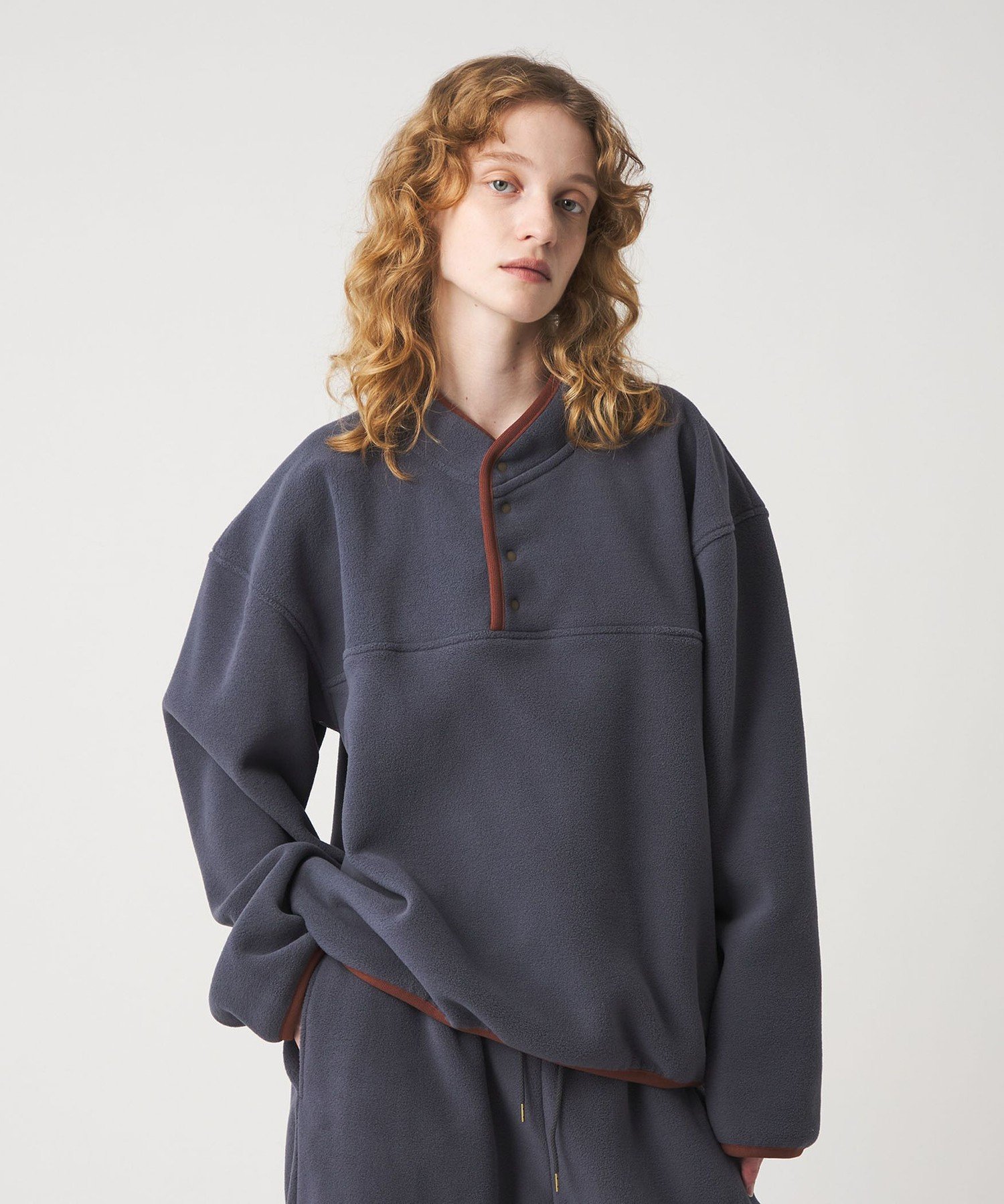 6 roku のフリースブルゾン 6(ROKU)＞ポリエステル フリース ブルゾン