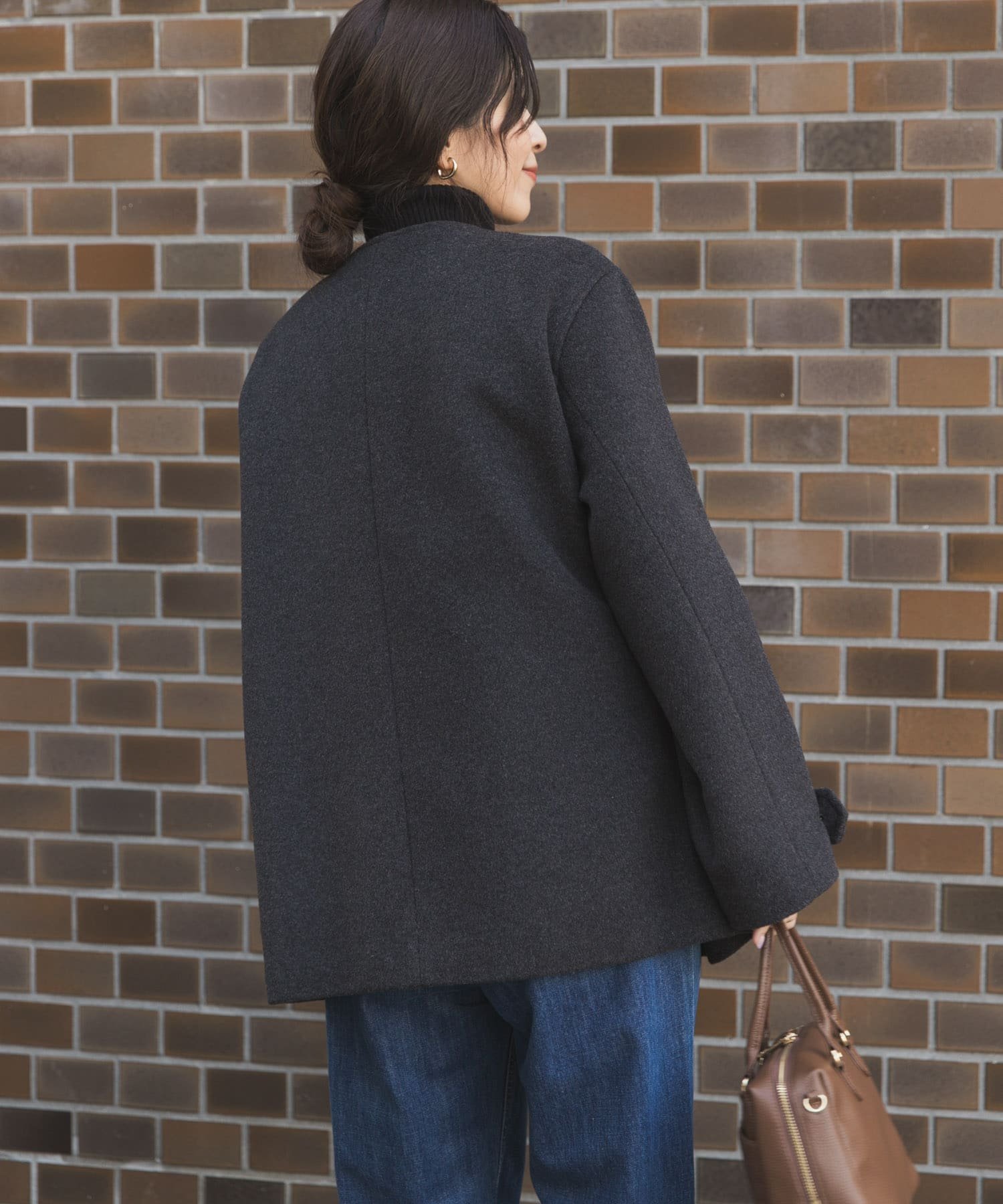 URBAN RESEARCH DOORS｜ウールノーカラーコート | Rakuten Fashion