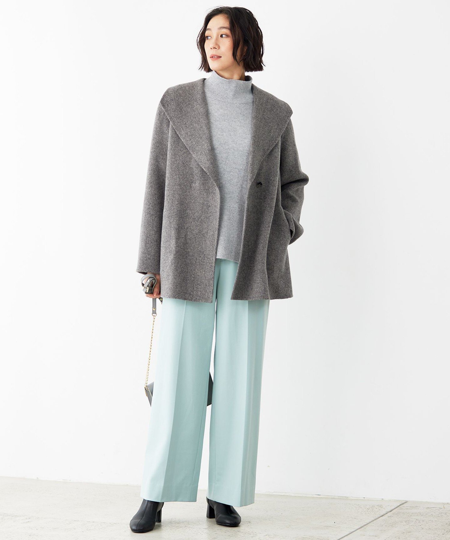 自由区｜ウールリバーショート コート | Rakuten Fashion(楽天