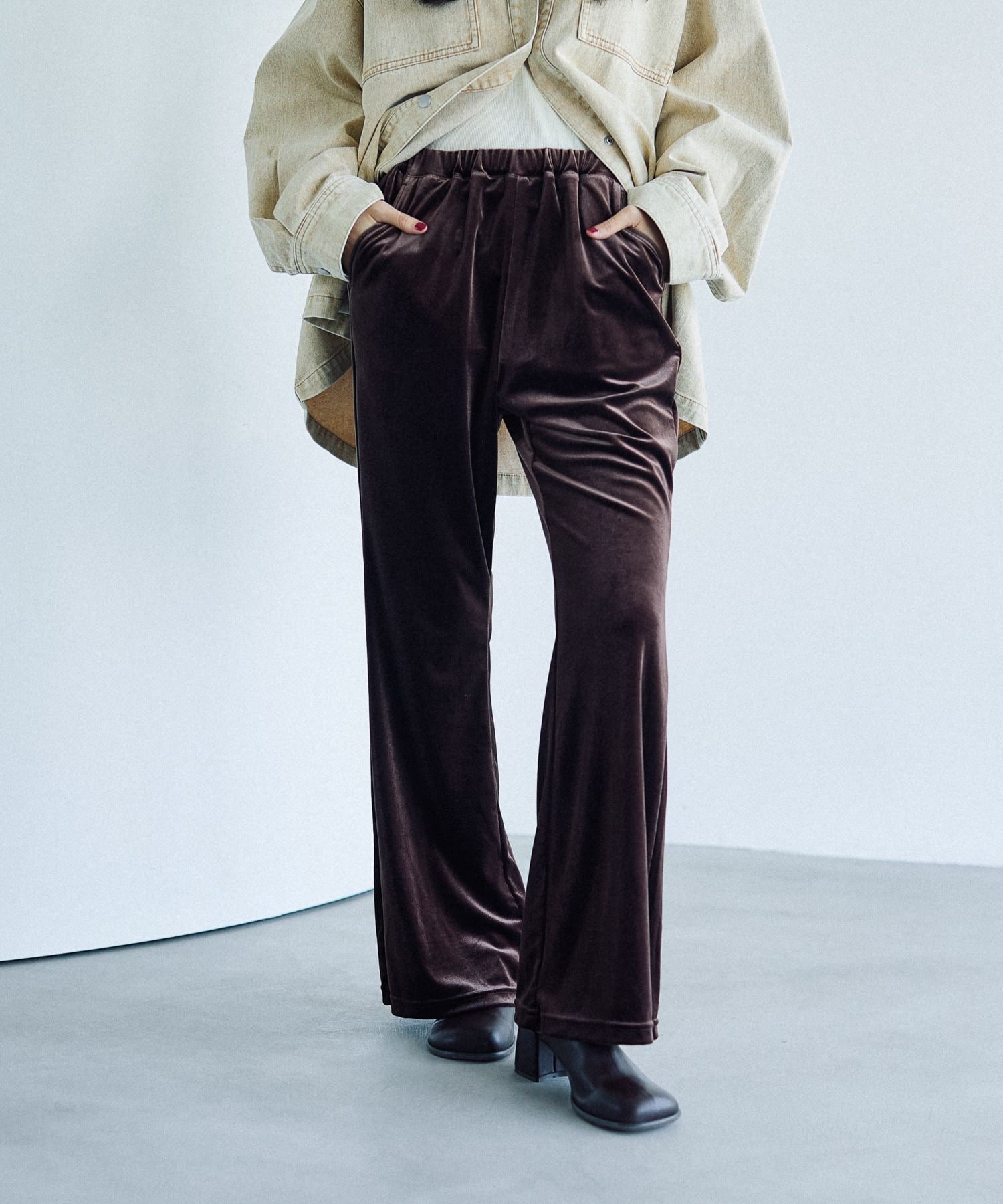 LEPSIM｜イージーベロアパンツ | Rakuten Fashion(楽天ファッション