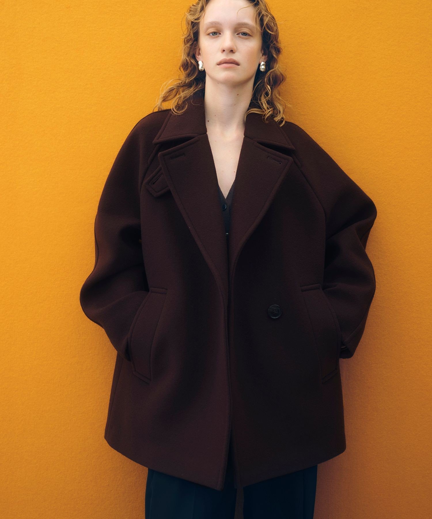 ADAM ET ROPE'｜ウールボンディングミドルコート | Rakuten Fashion