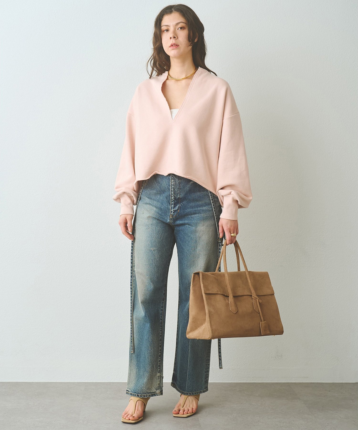 Whim Gazette｜スウェットVネックプルオーバー2 | Rakuten Fashion