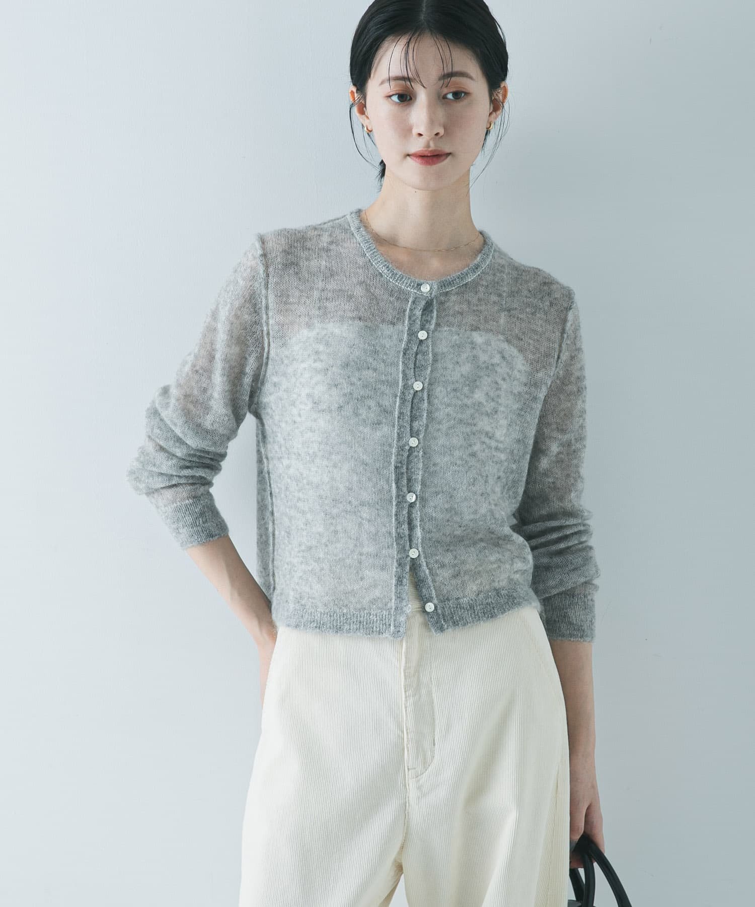 URBAN RESEARCH｜シアーモヘヤカーディガン | Rakuten Fashion(楽天