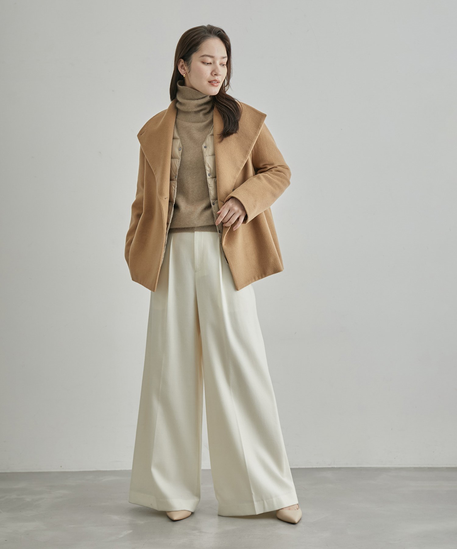 ROPE'｜【高評価】プレミアムカシミヤショートコート | Rakuten