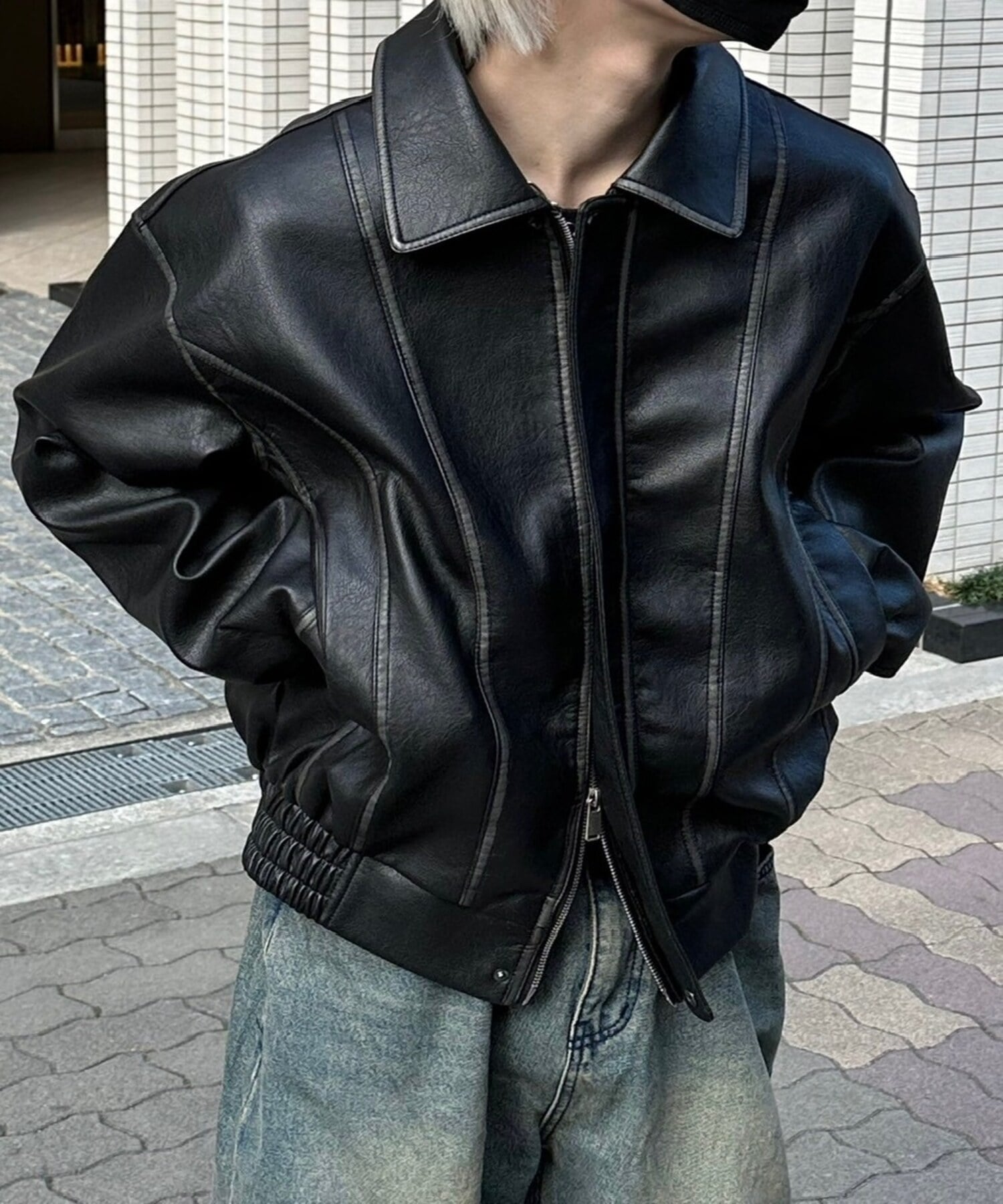 Never mind the XU / Chikashitsu+｜【Chikashitsu +】coating blouson