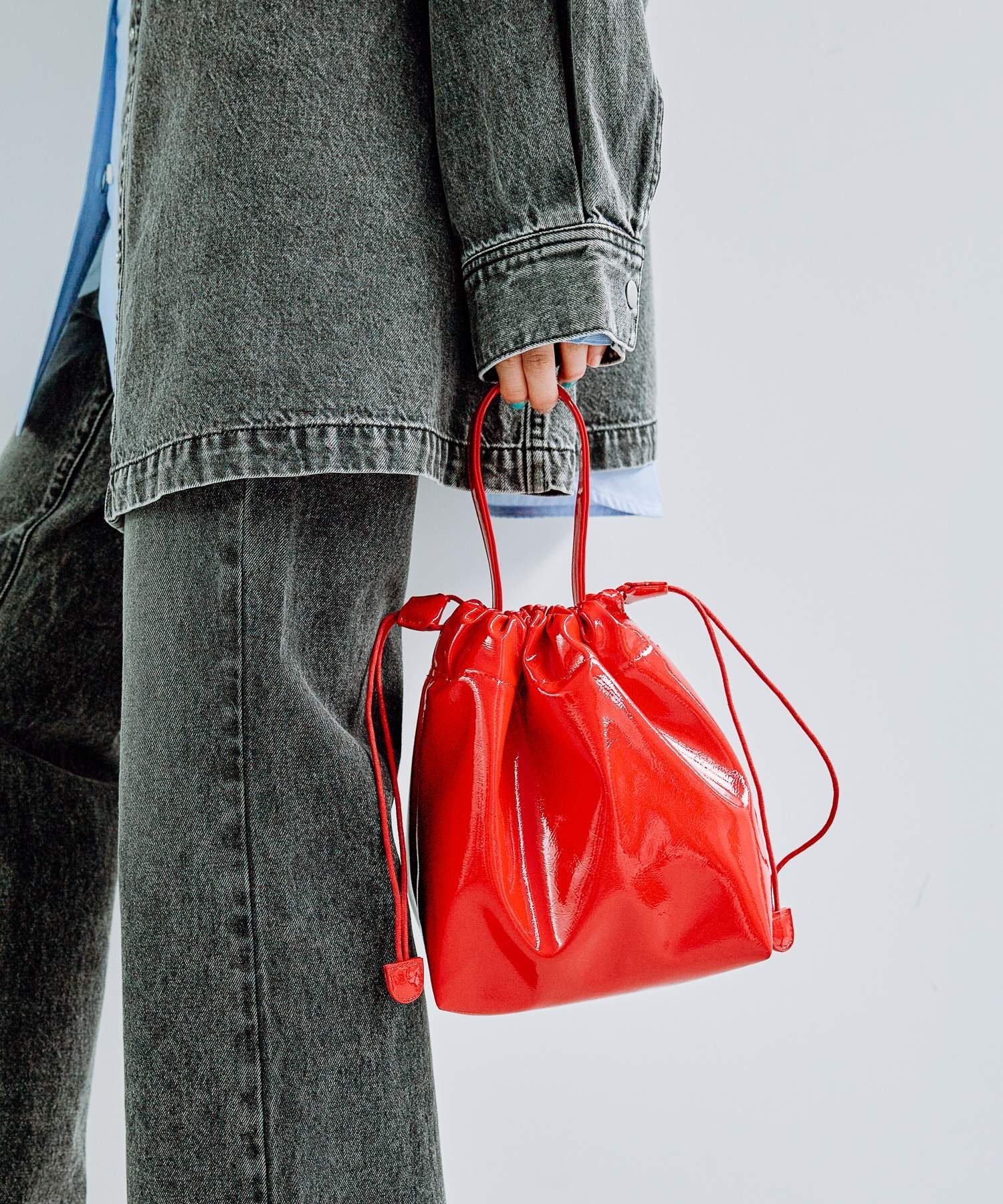 LEPSIM｜フェイクレザーエナメル2WAYミニバッグ | Rakuten Fashion