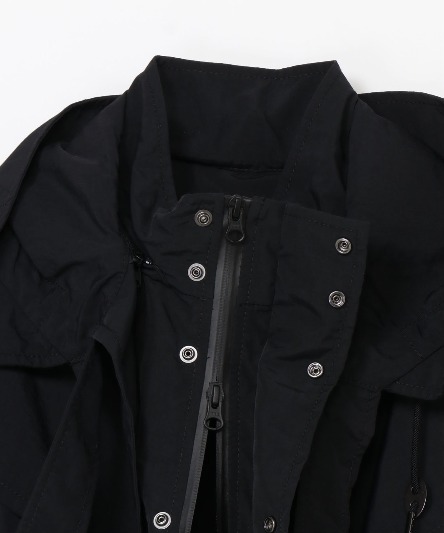 MEGMIURA｜MEGMIURA WARDROBE/(U)Pin tuck Nylon Short Mods coat