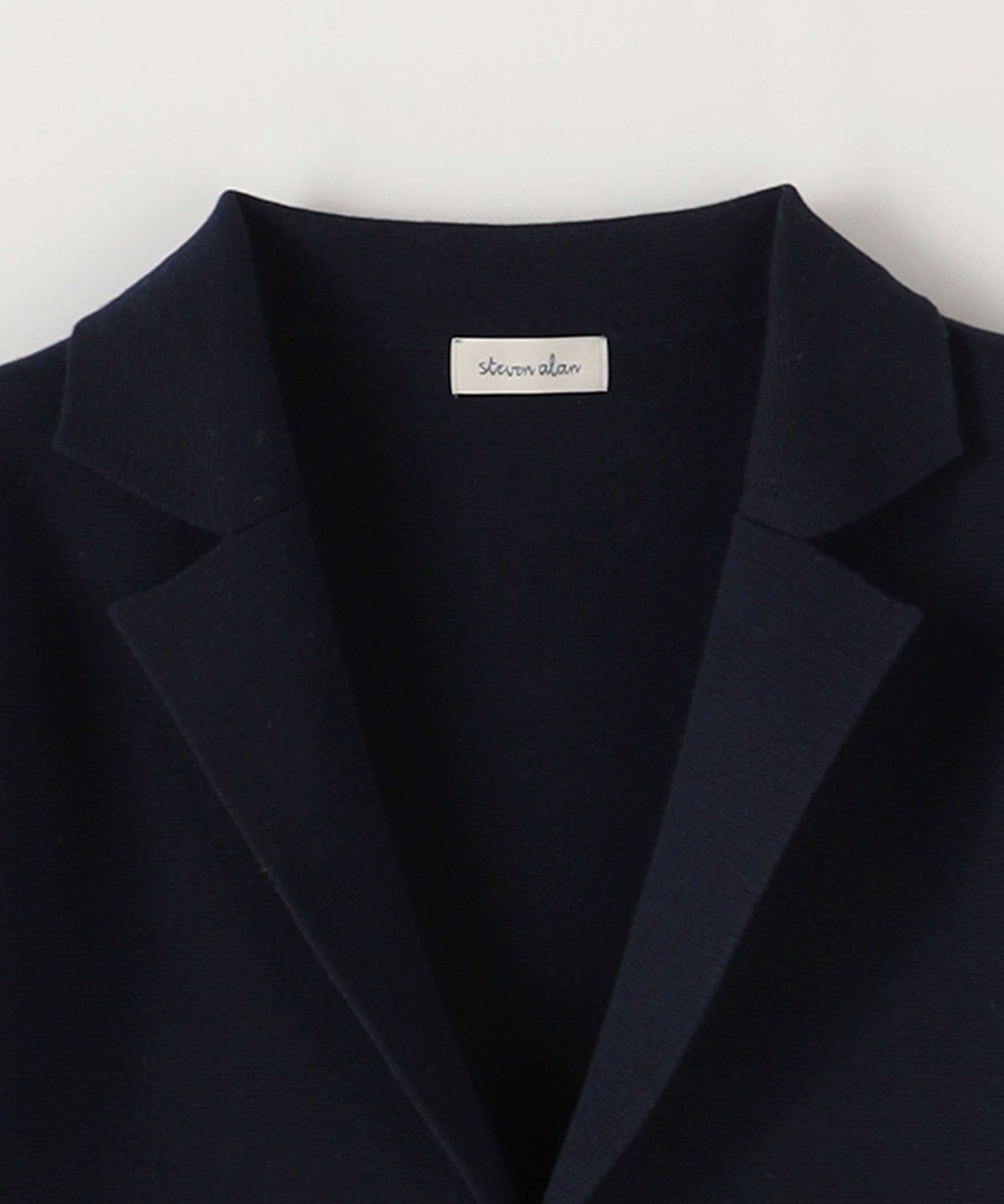 steven alan ブラック リブ編み ニットジャケット Steven Alan＞ニットジャケット