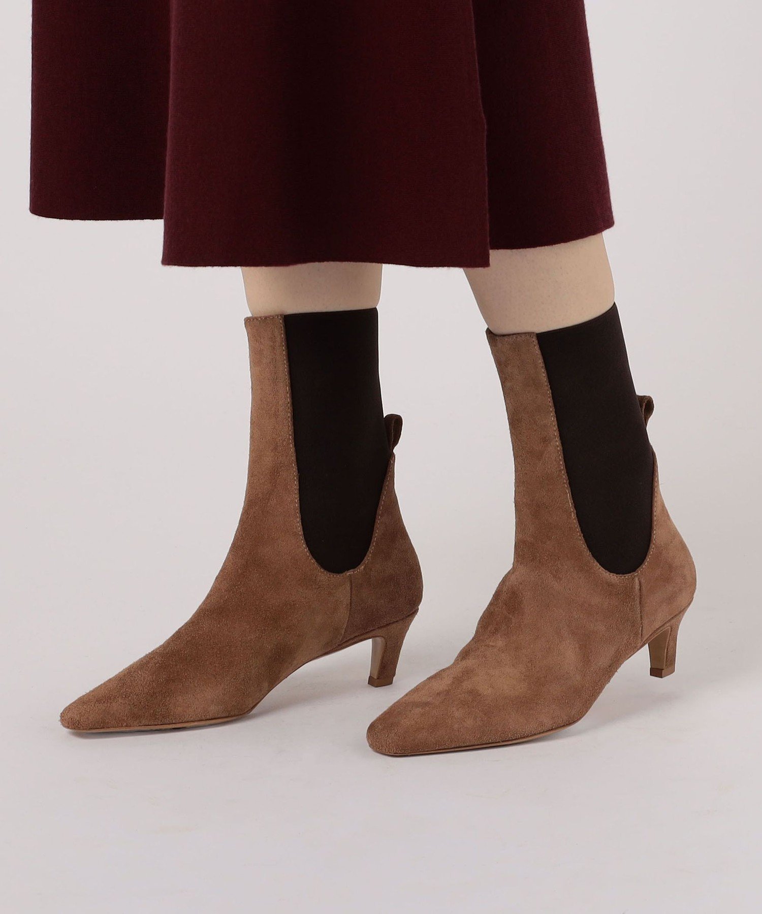 TOMORROWLAND｜NUYOU サイドゴア ミドルブーツ | Rakuten Fashion(楽天